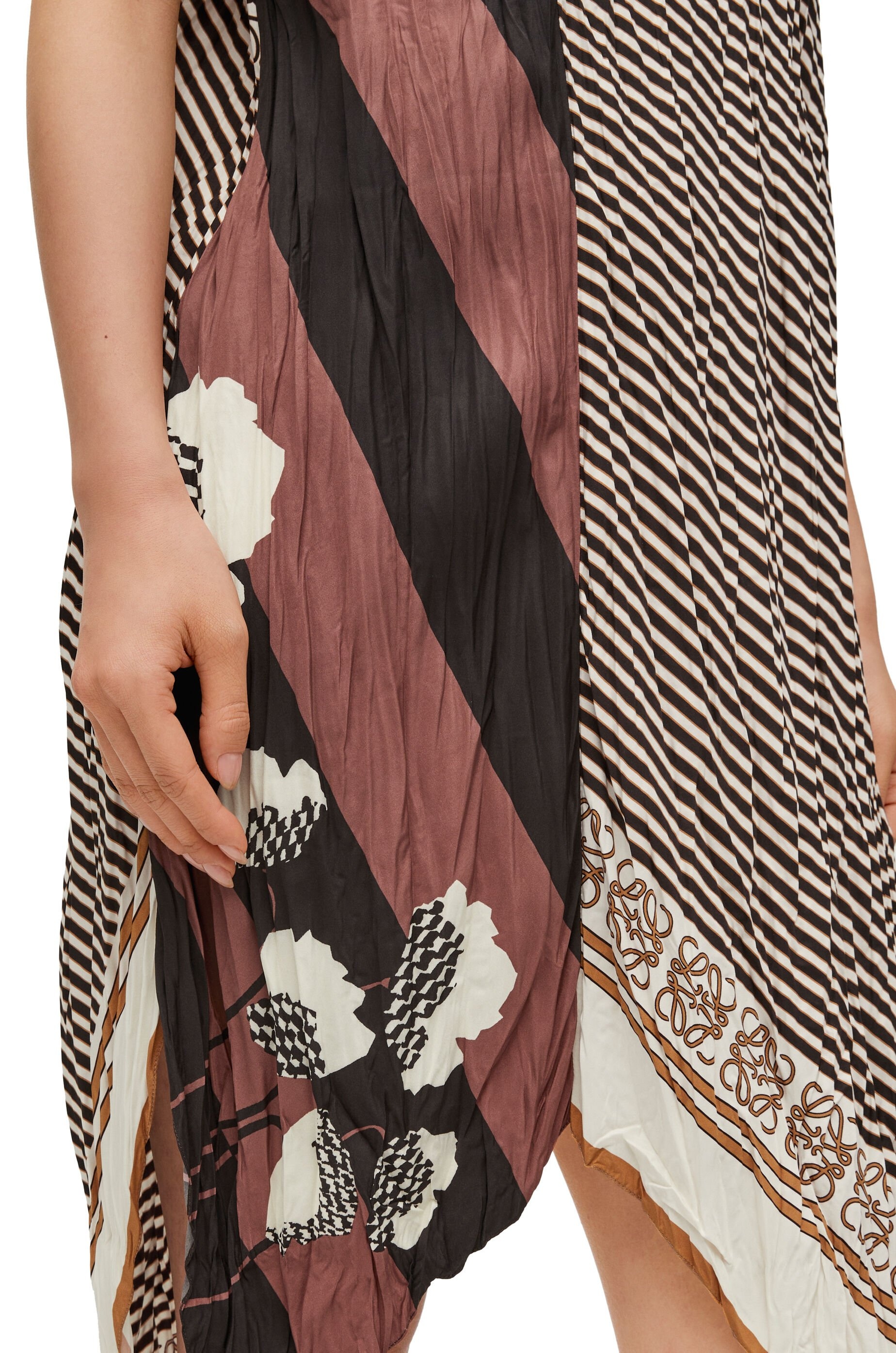 Tank dress in crinkled habotai - 4