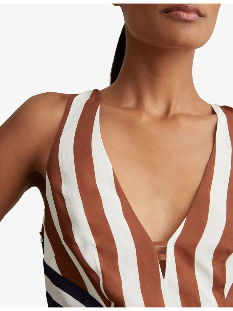 Esme Striped Woven Mini Dress 5