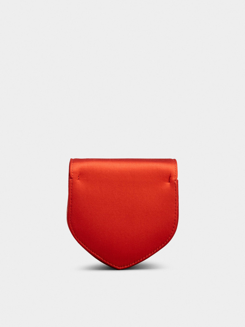 Clutch Love Strass Buckle Micro Clutch Bag in Satin 4