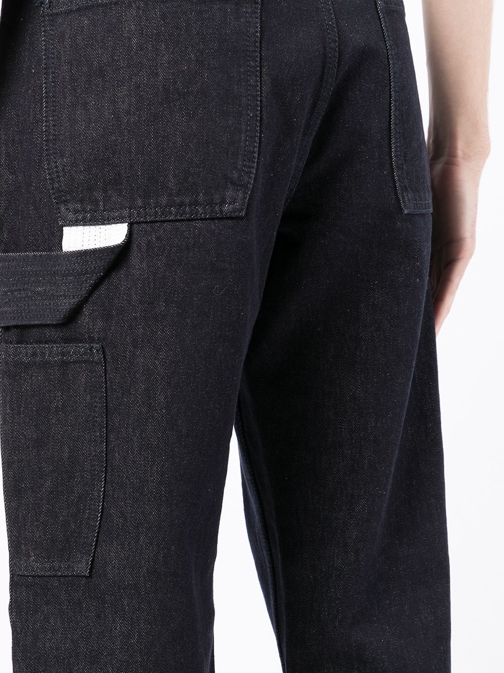 denim cargo trousers - 5