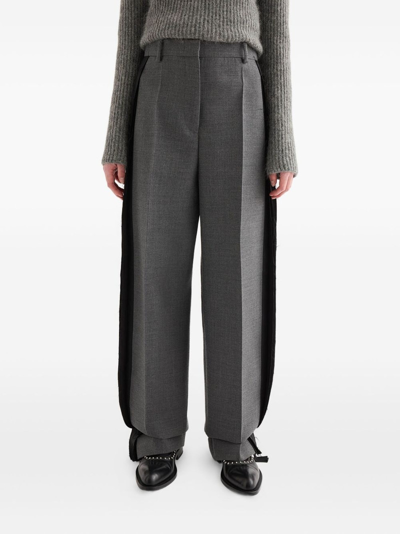 Jil Sander contrast-panel tailored trousers outlook