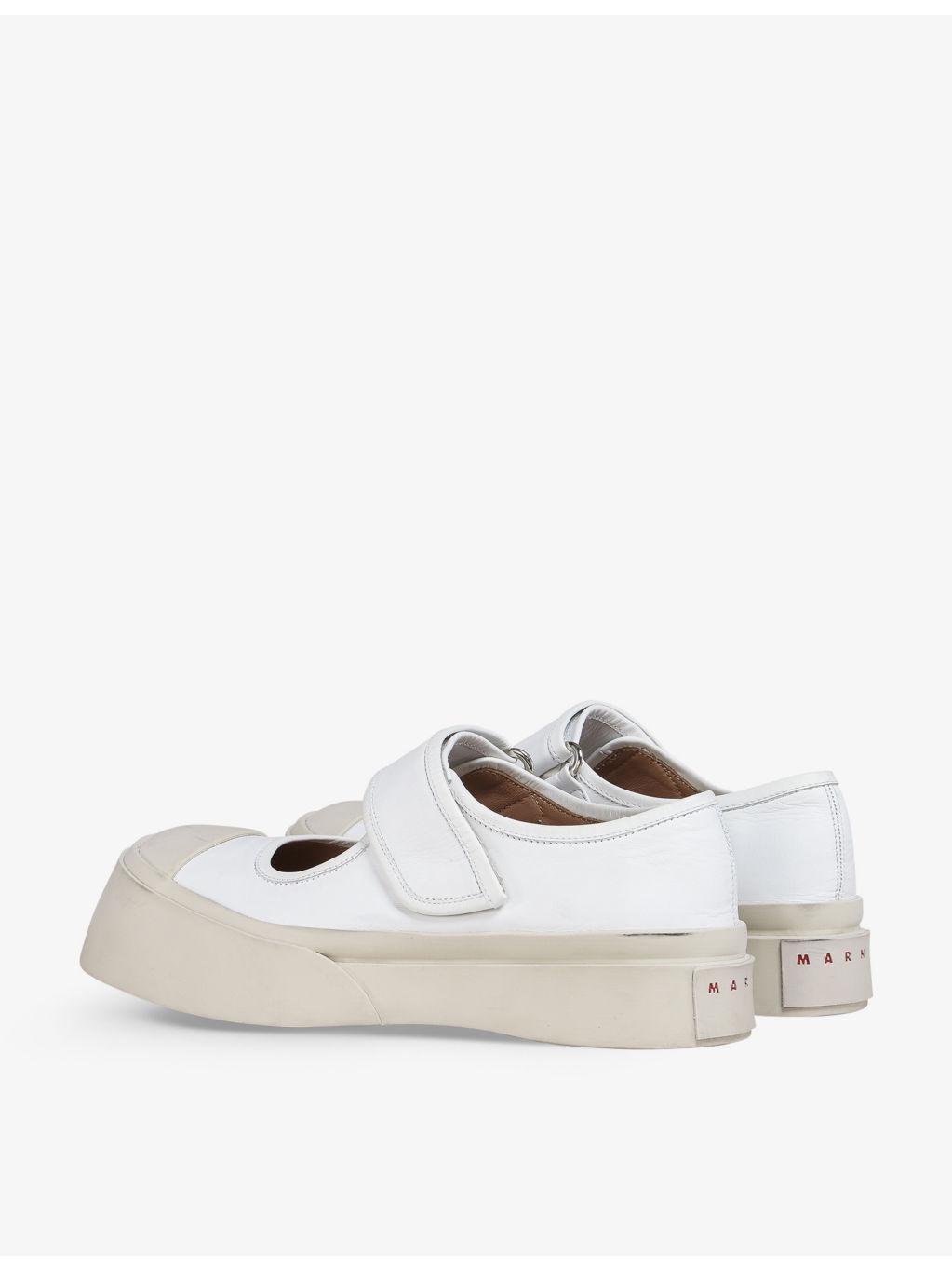Chunky-sole leather Mary-Jane trainers - 4