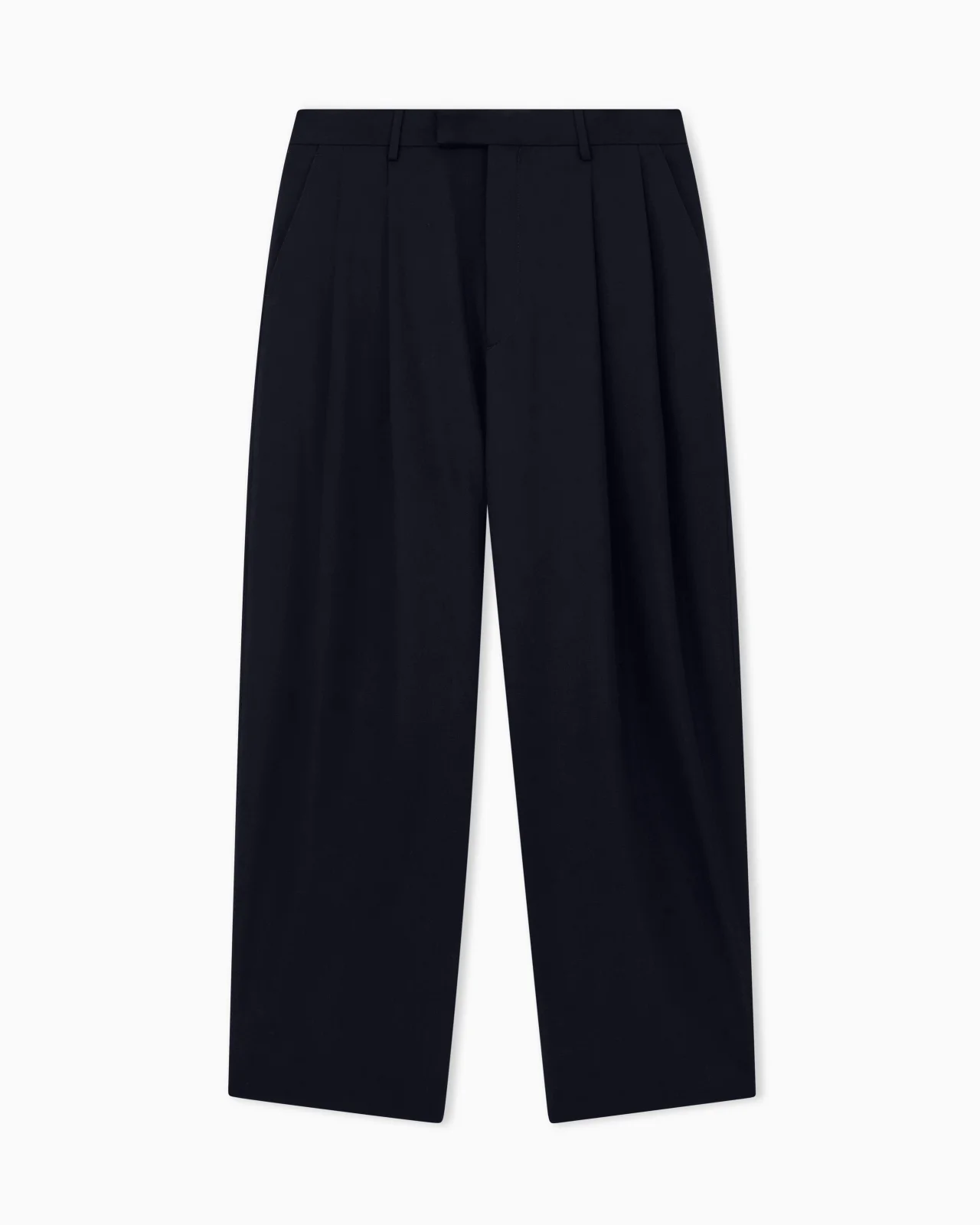 TROUSER OVERSIZED IN VIRGIN WOOL CREPE - 1