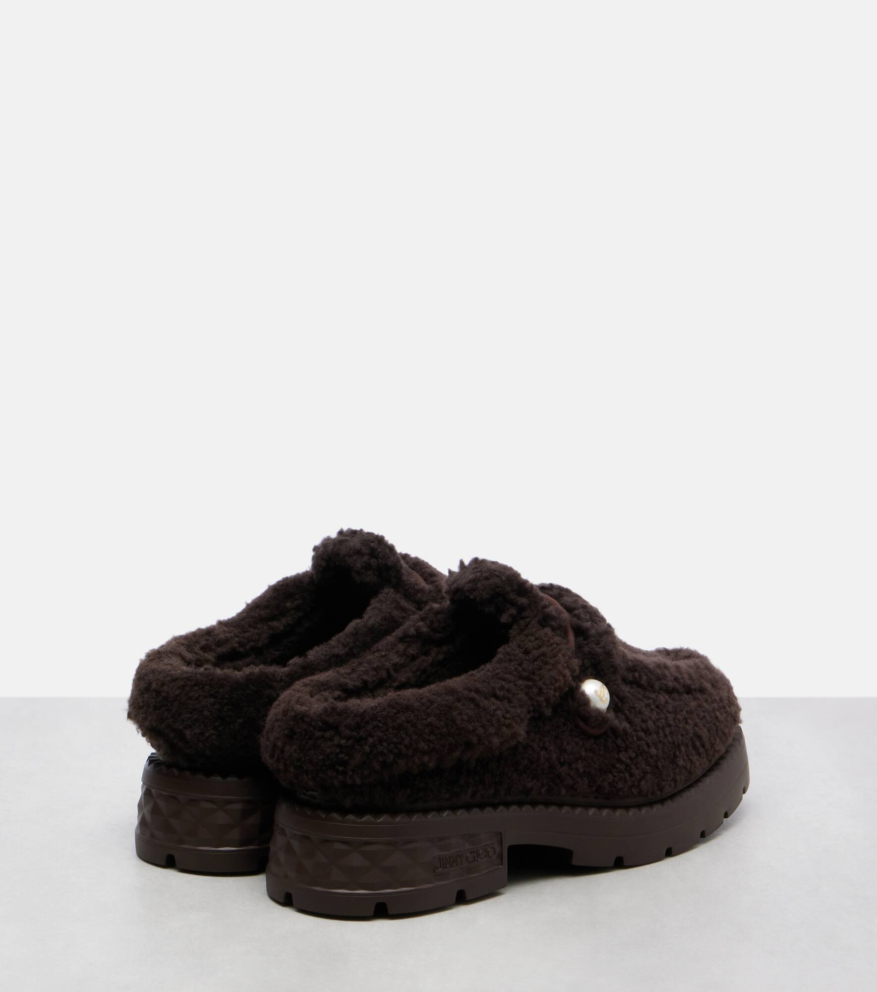 Shea shearling platform mules - 2