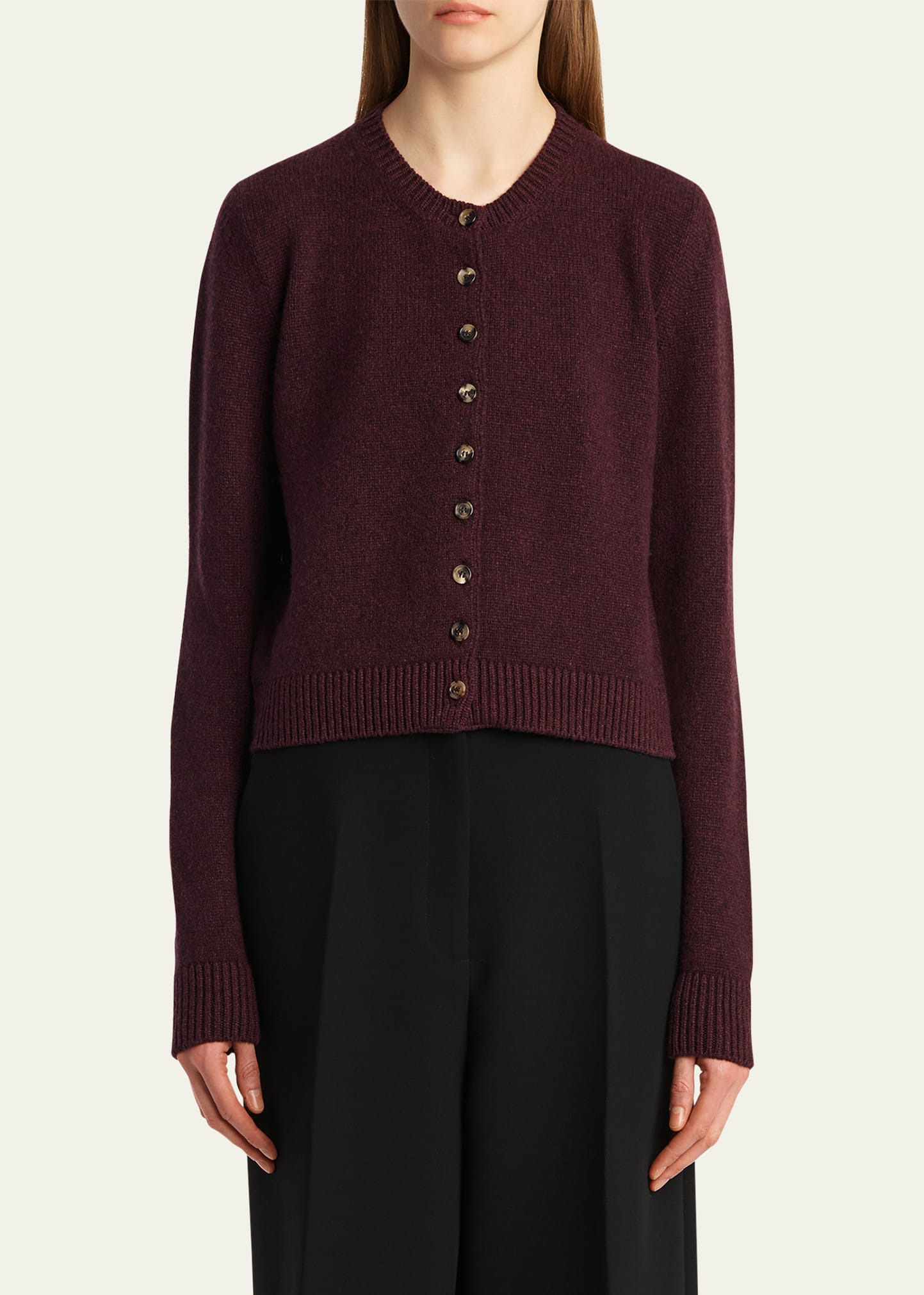 Everheart Cashmere Crewneck Cardigan - 4