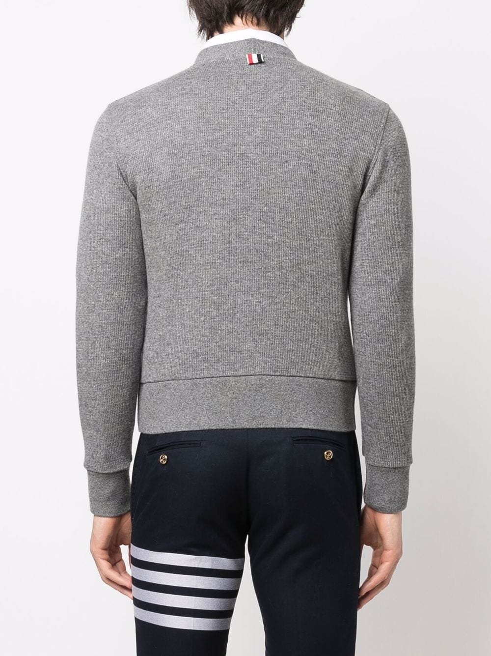 waffle-knit cashmere cardigan - 4