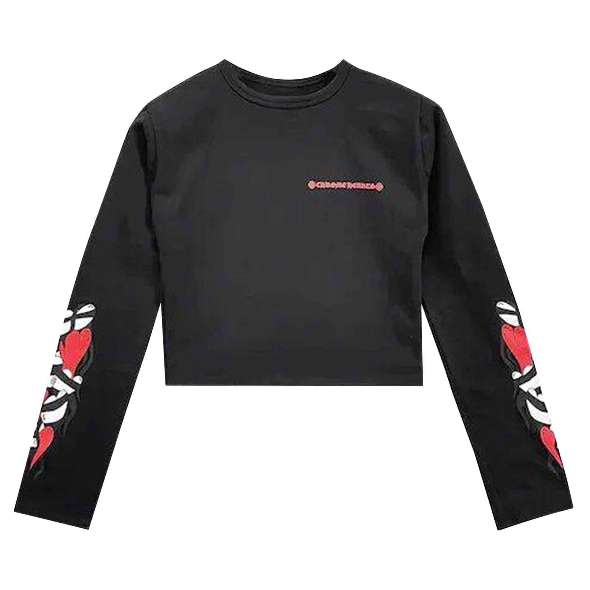希少コラボ【Chrome Hearts × Matty Boy】Sick Heart crop top Buy Chrome Hearts Matty Boy Sick Heart Long-Sleeve Crop Top