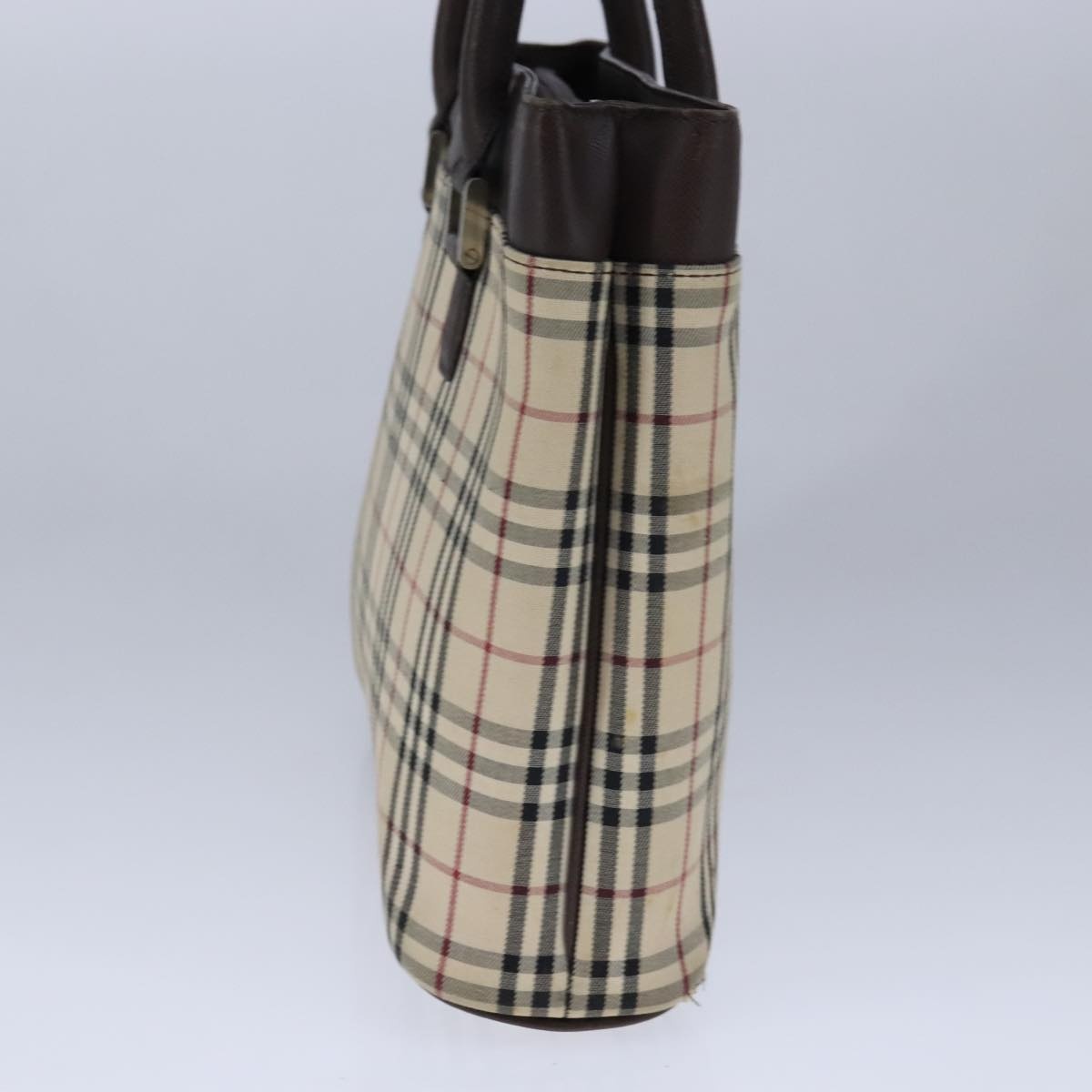 Burberry Nova Check Hand Bag Canvas Beige - 3
