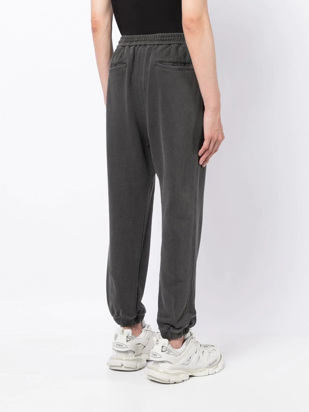 panelled cotton track pants - 4