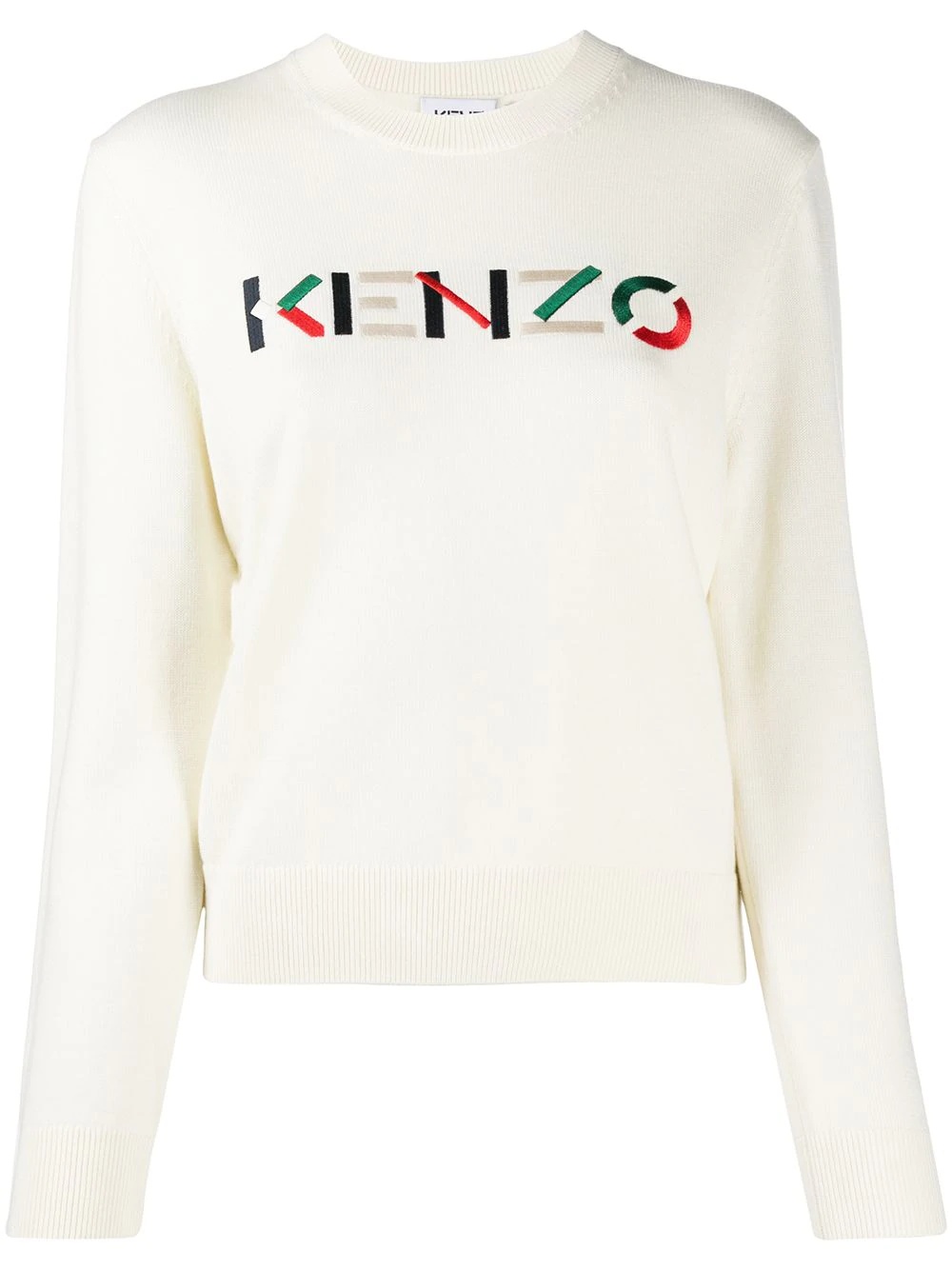 embroidered logo pullover - 1