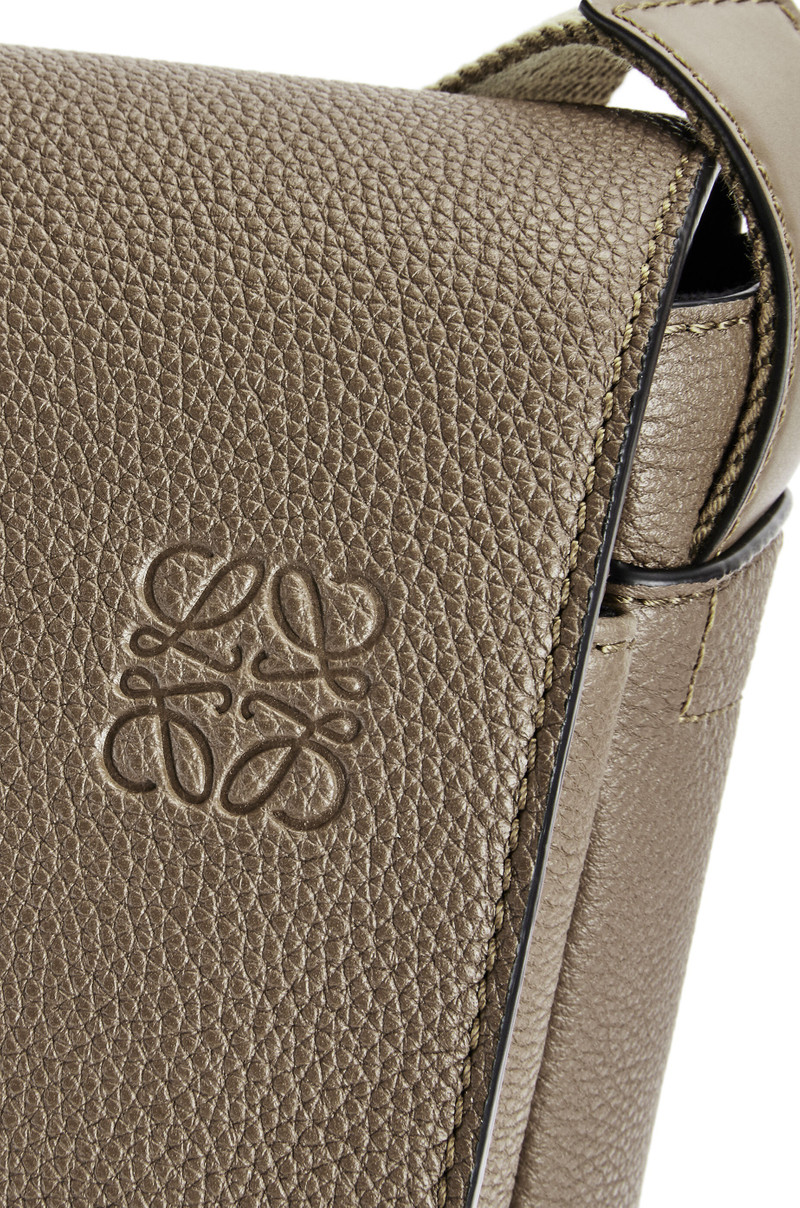 Military Messenger Bag in soft grained calfskin 6