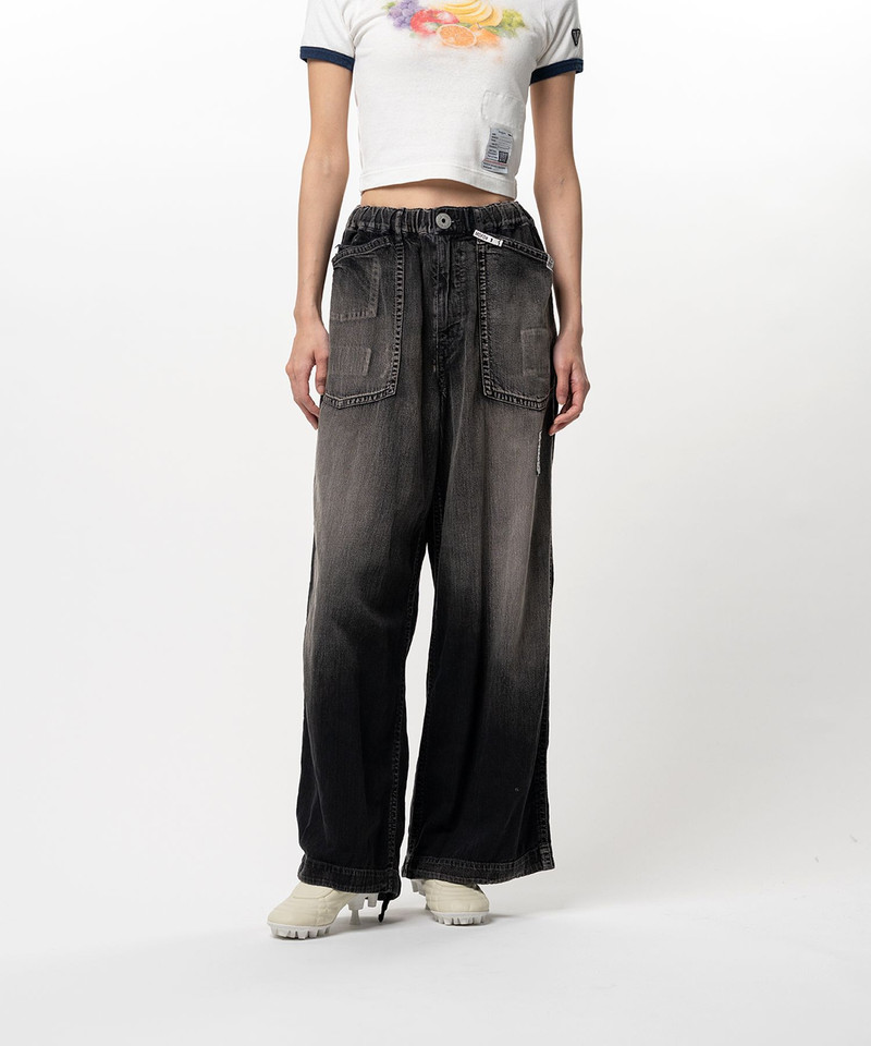 Light Denim Wide Pants 4