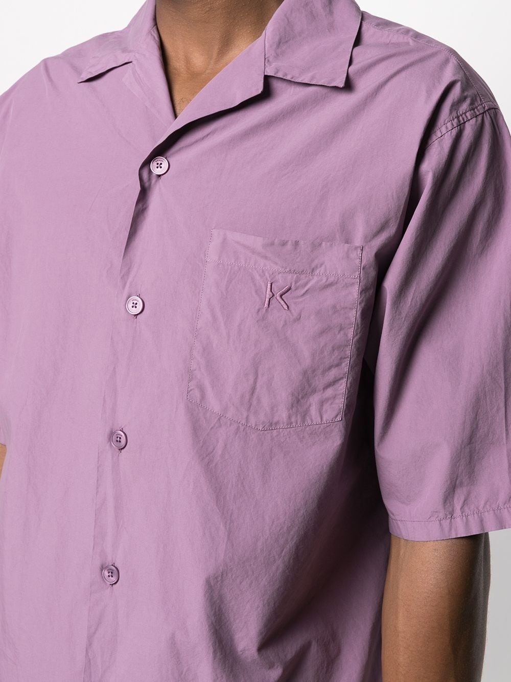 buttoned bowling shirt - 5