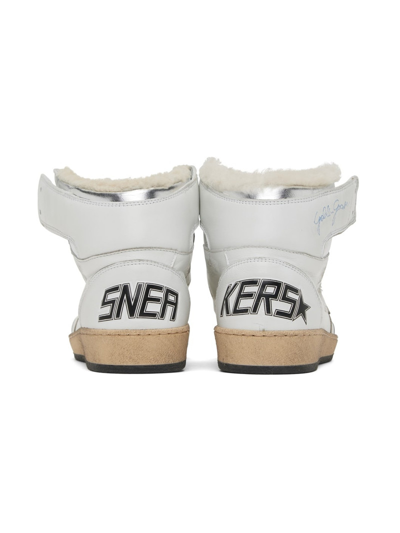 White Sky-Star High-Top Sneakers 2