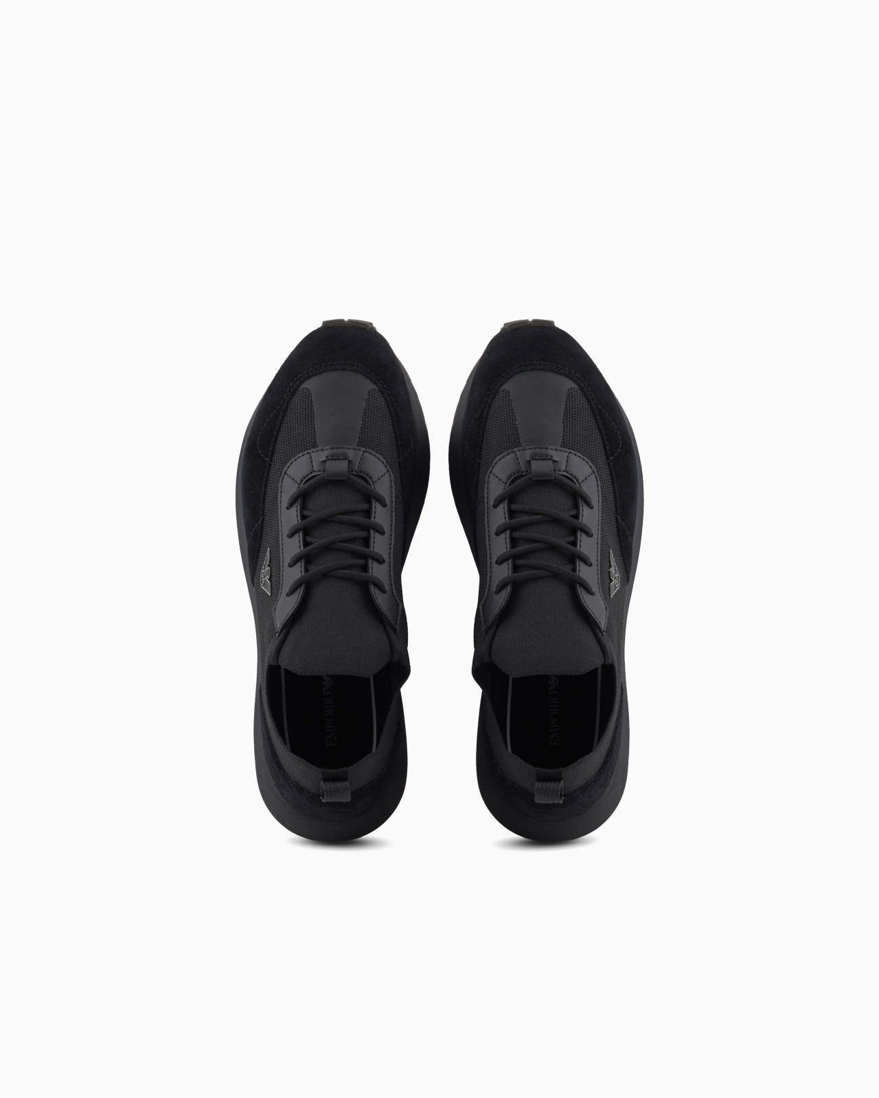 Knit sneakers with suede details - 3