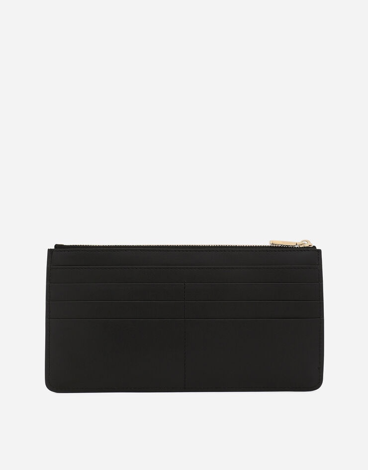 Large calfskin card holder with DG logo - 3