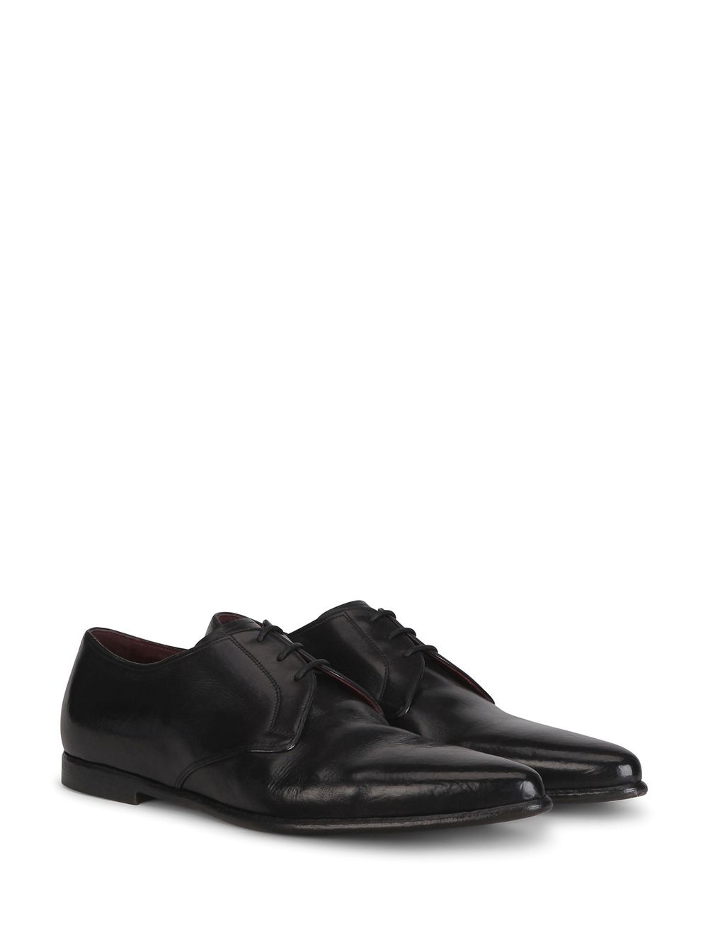 calf leather pointed Derby shoes - 2