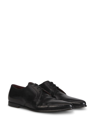 Dolce & Gabbana calf leather pointed Derby shoes outlook