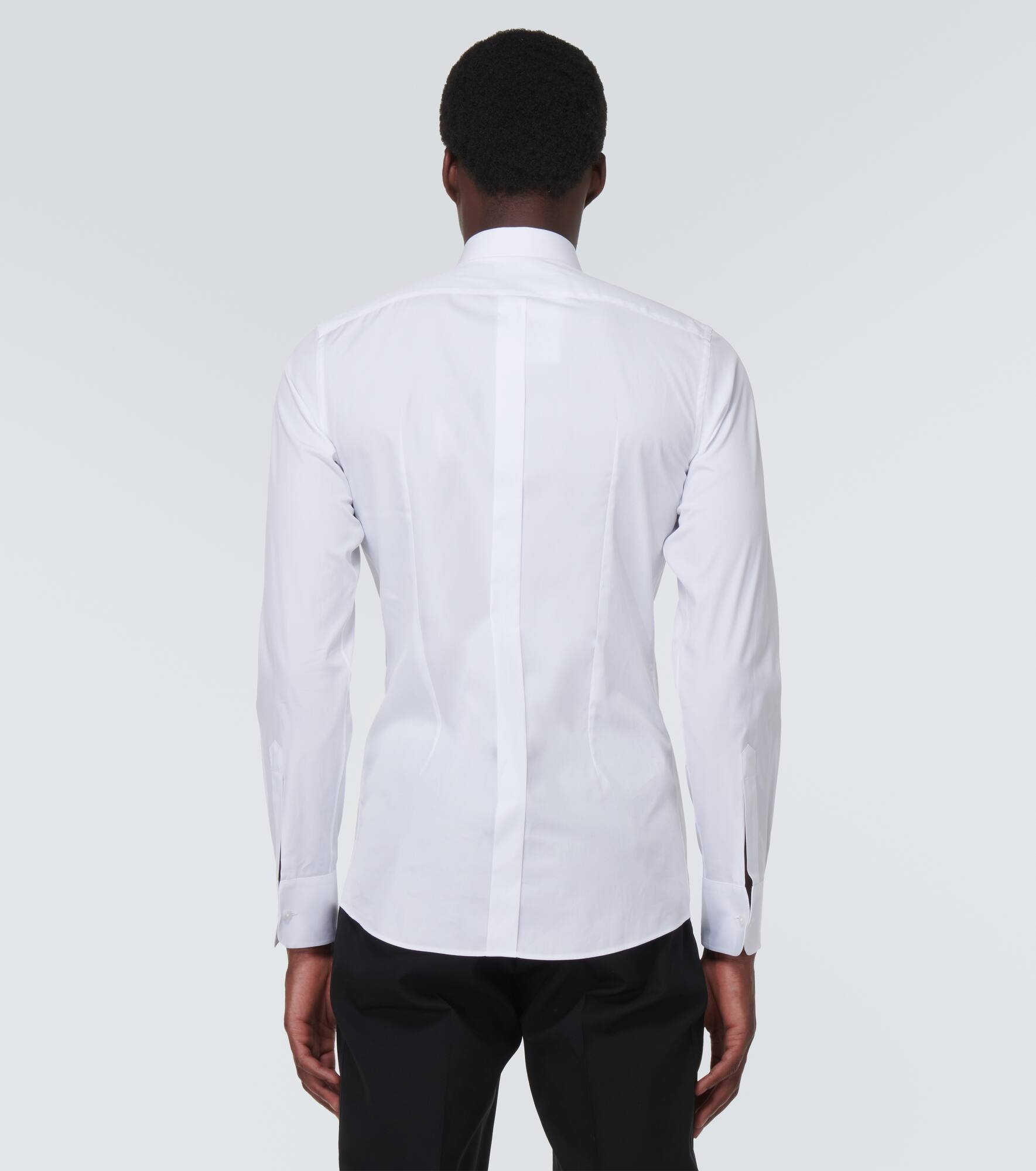 Tuxedo cotton poplin shirt - 4
