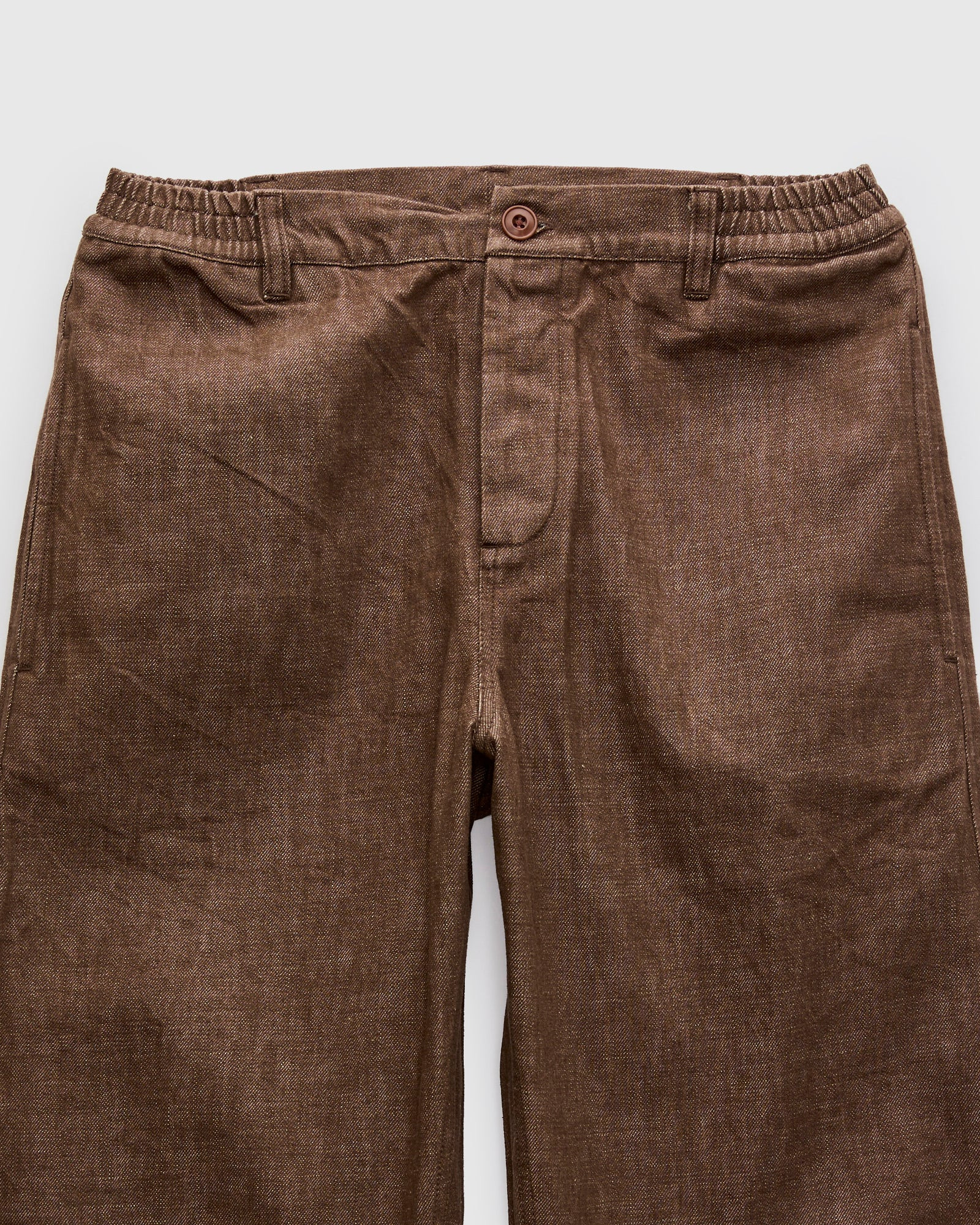 Harvest Pant in Brown Denim - 4