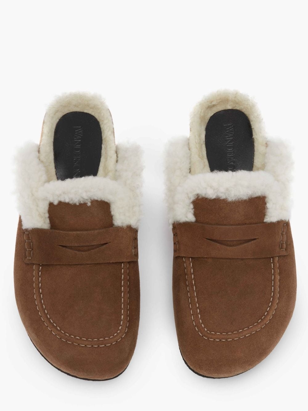 WOMEN'S SHEARLING LOAFER MULES - 4