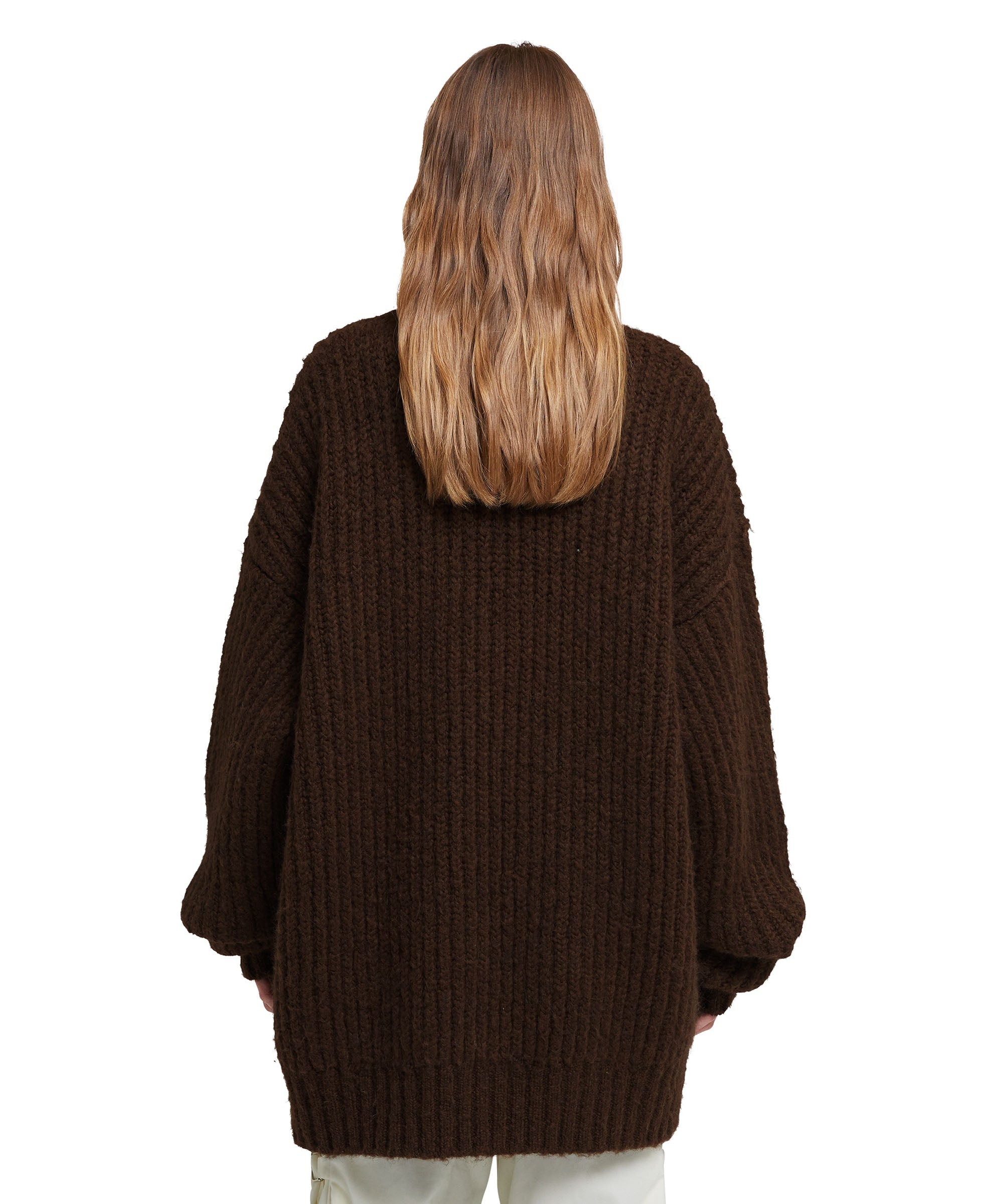 Blended wool v-neck sweater "Warm Winter" - 3