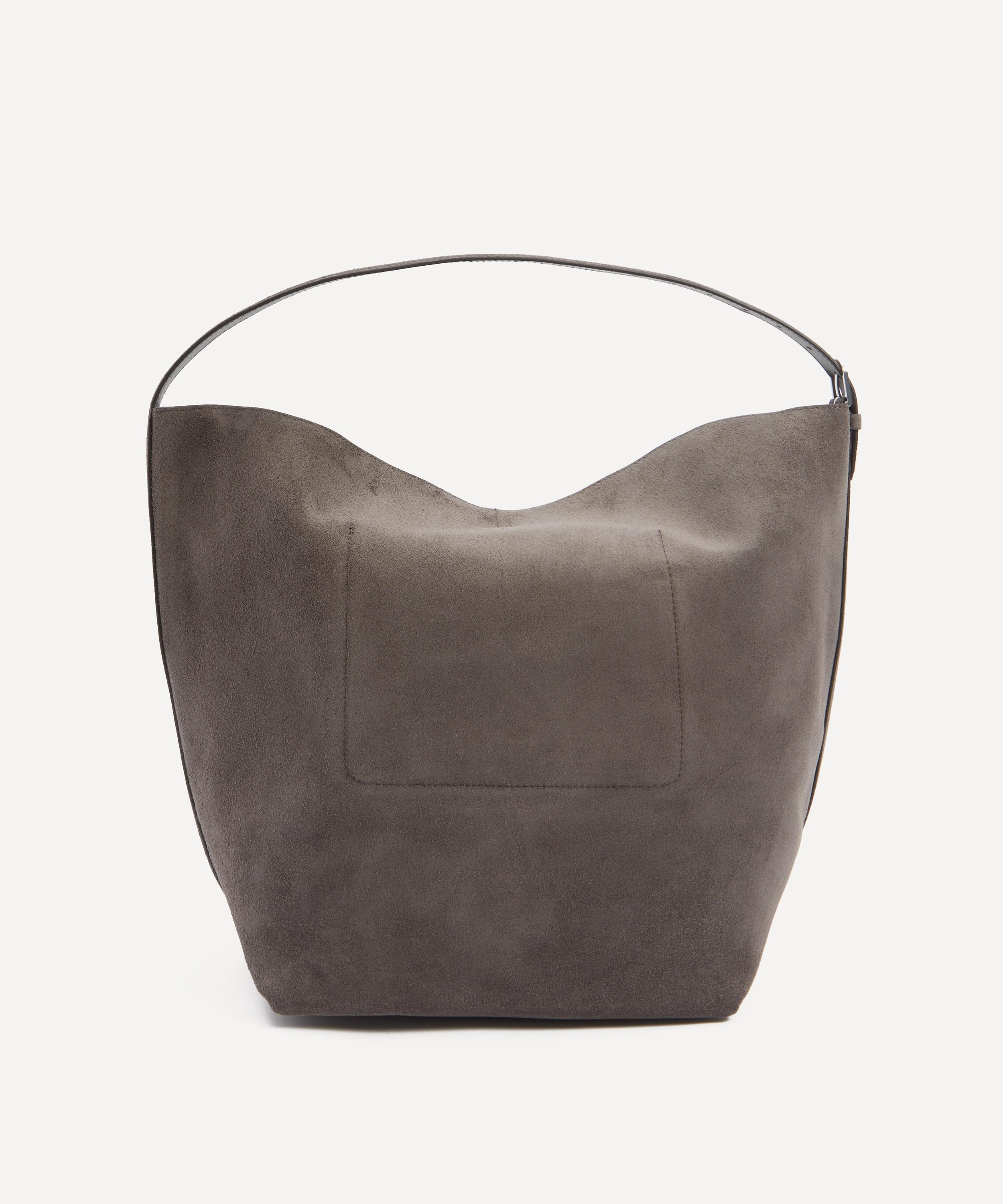 Belted Suede Tote Bag - 3