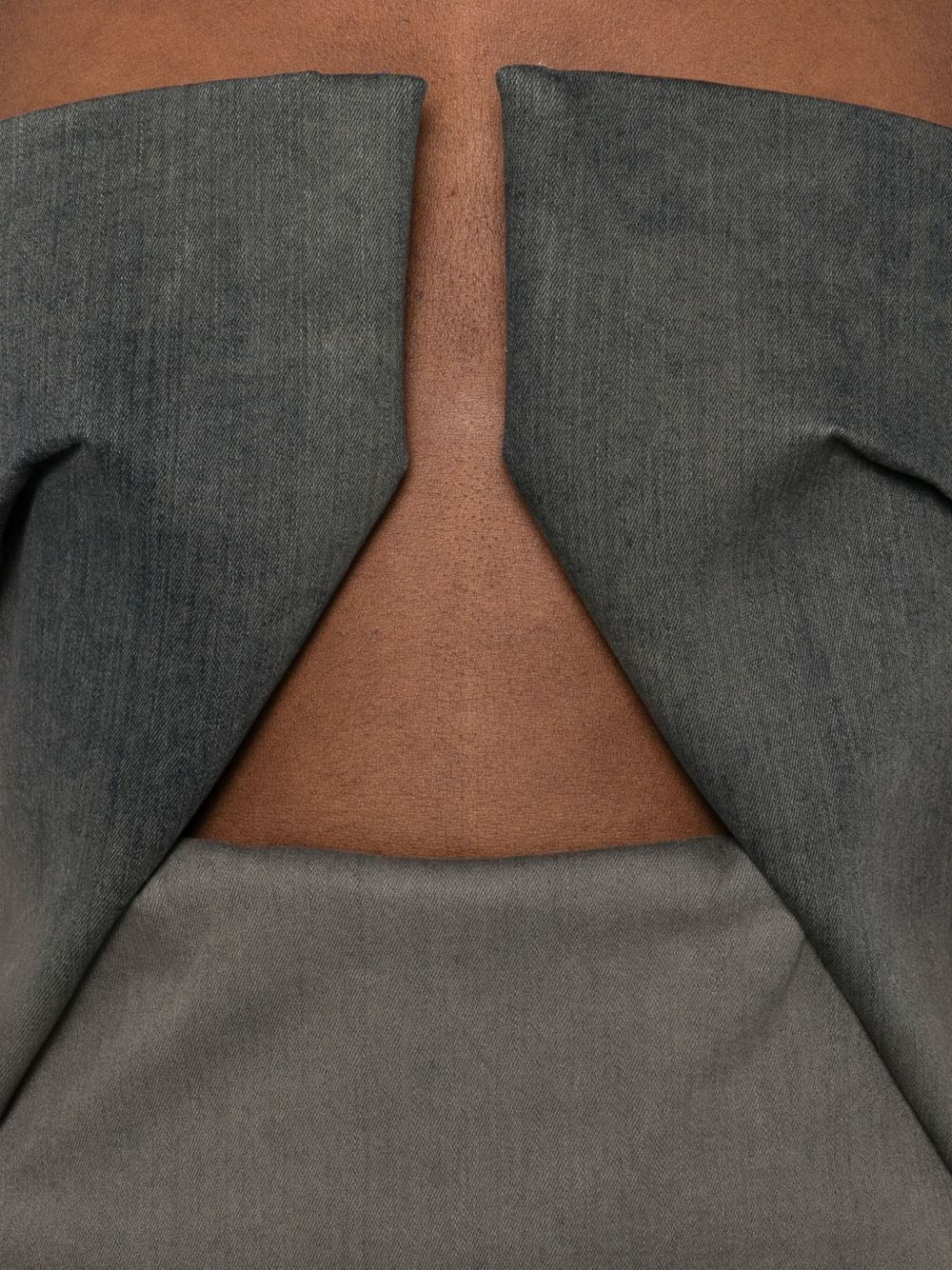 cut-out strapless dress - 5