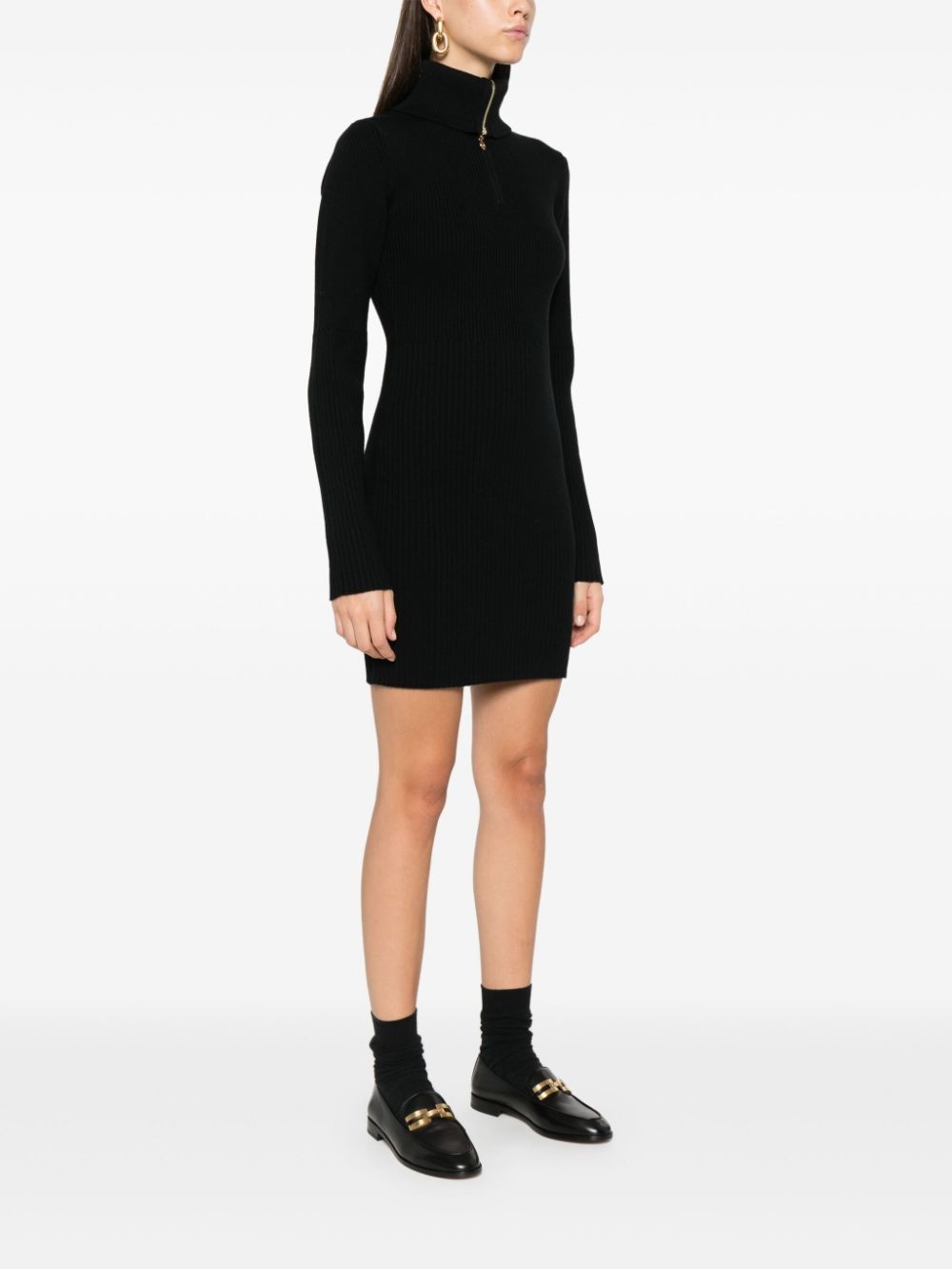 ribbed-knit mini dress - 3