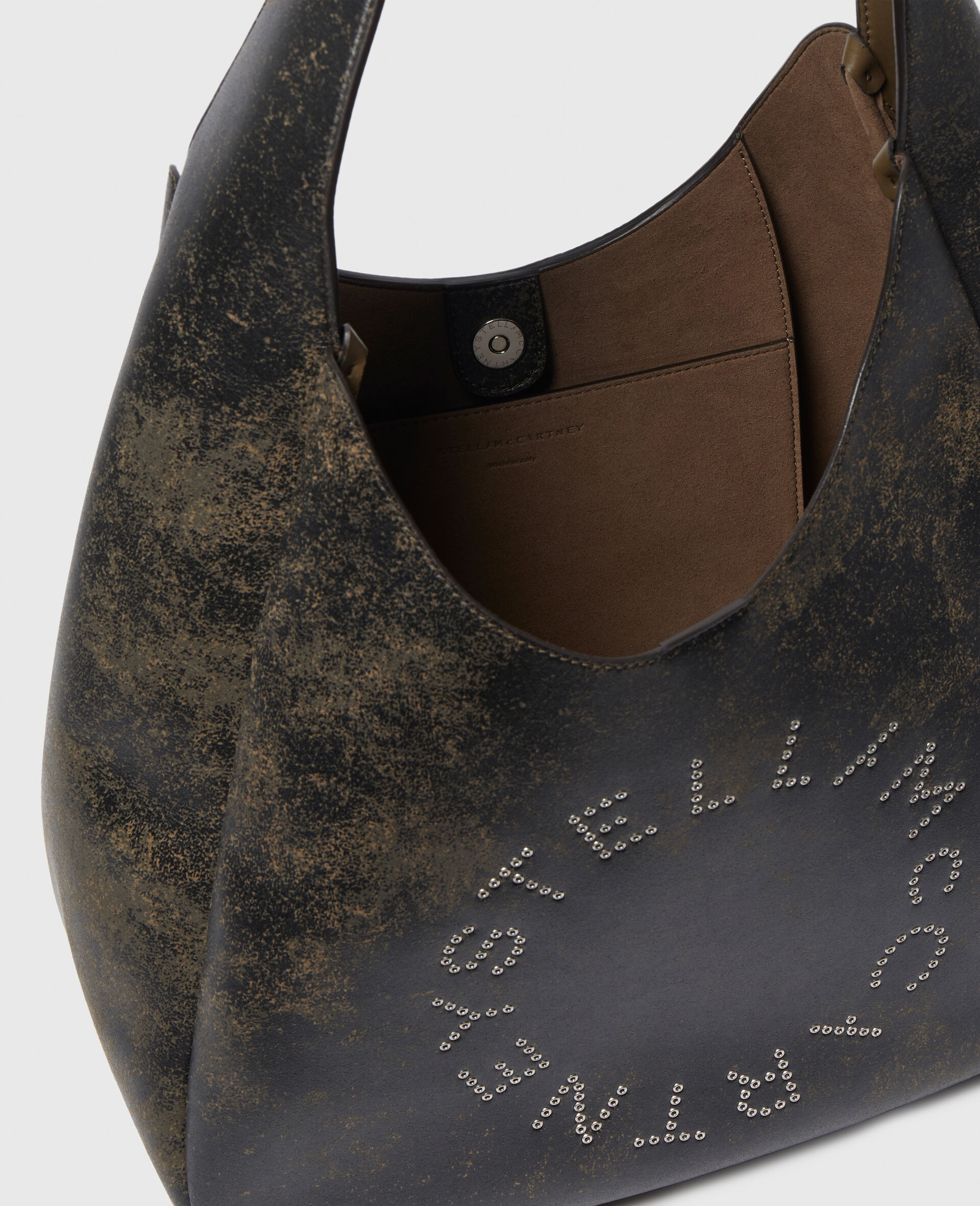 Logo Slouchy Aged Large Hobo Bag - 4