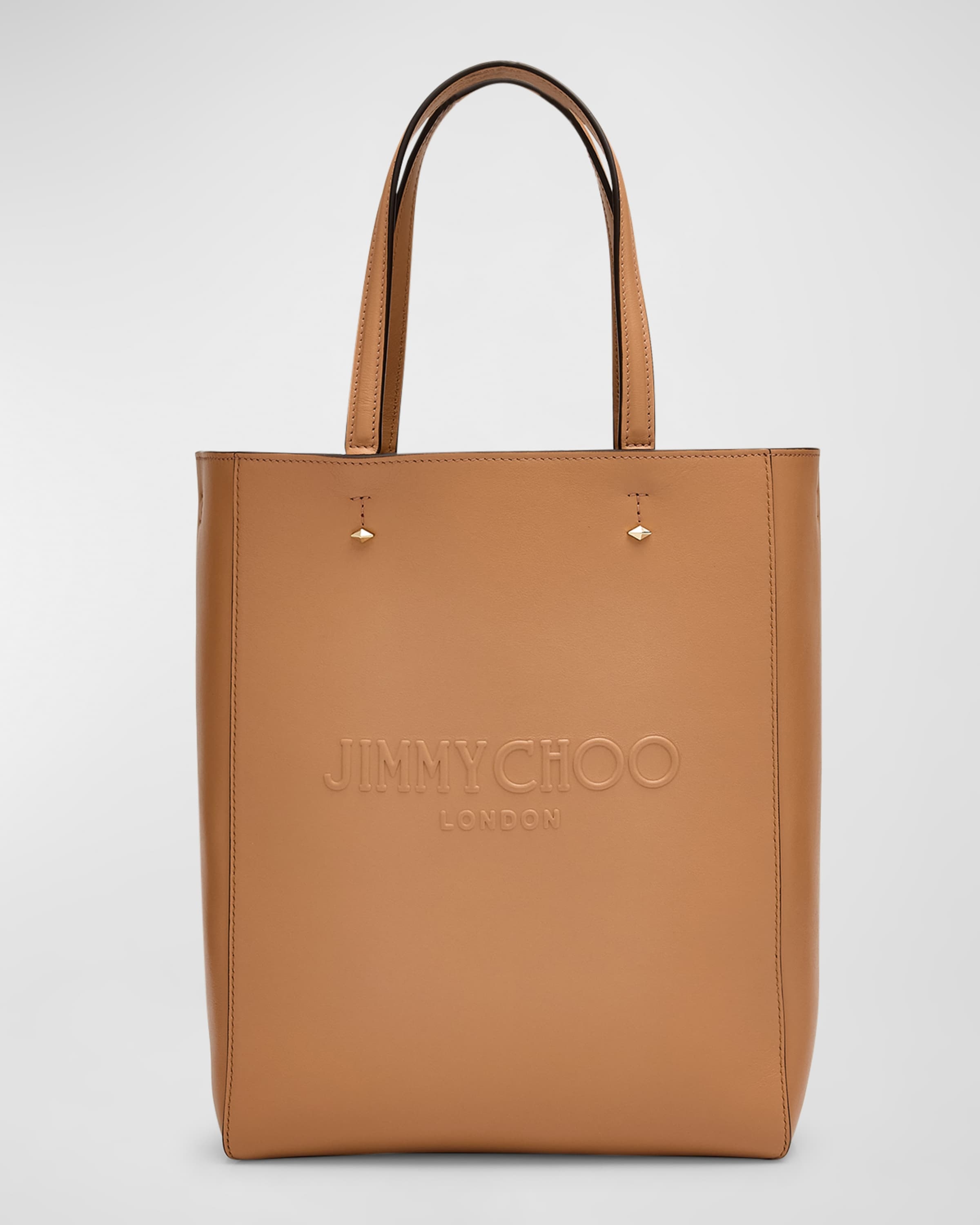 JIMMY CHOO Lenny North-South Leather Tote Bag neimanmarcus REVERSIBLE