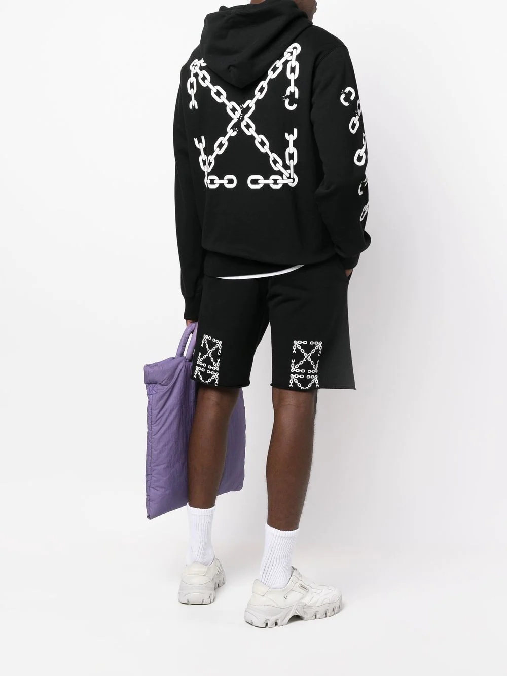 chain-link Arrows-motif hoody - 2