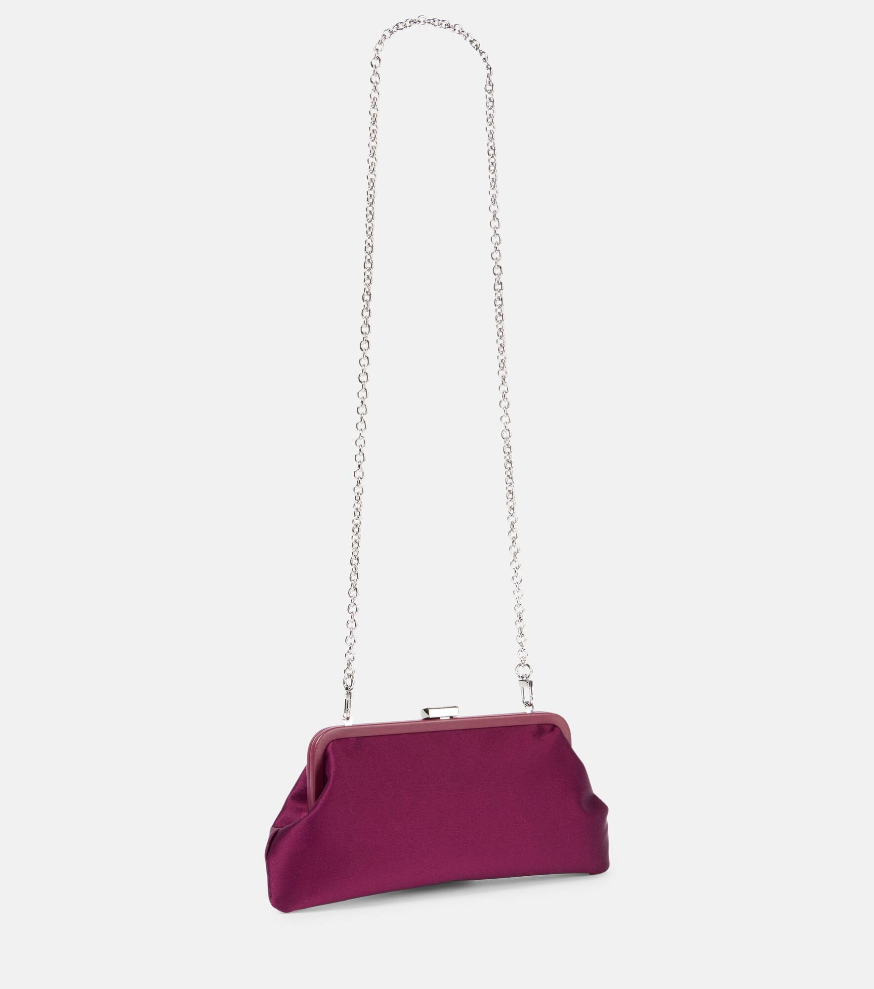Dorothy embroidered satin clutch - 4