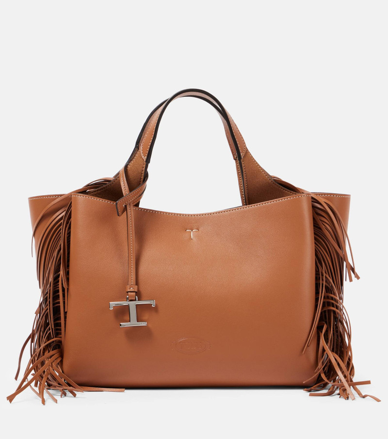 T Timeless Mini leather tote bag 1