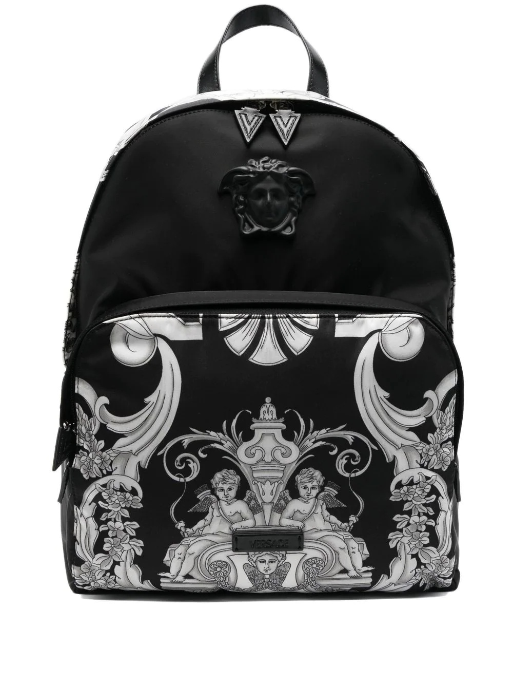 baroque-print backpack - 1