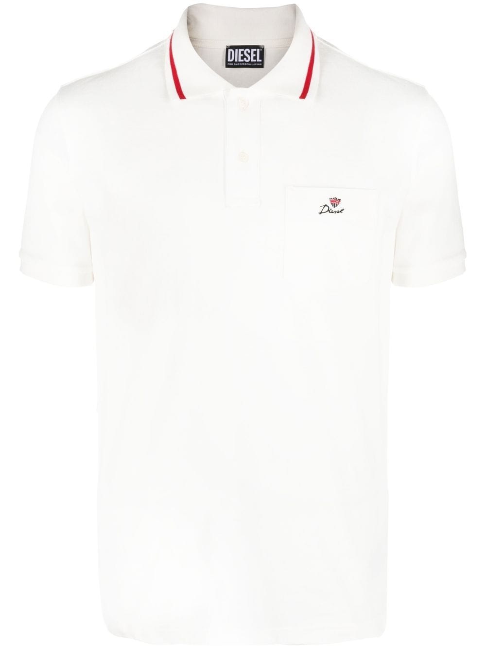 embroidered-logo polo shirt - 1