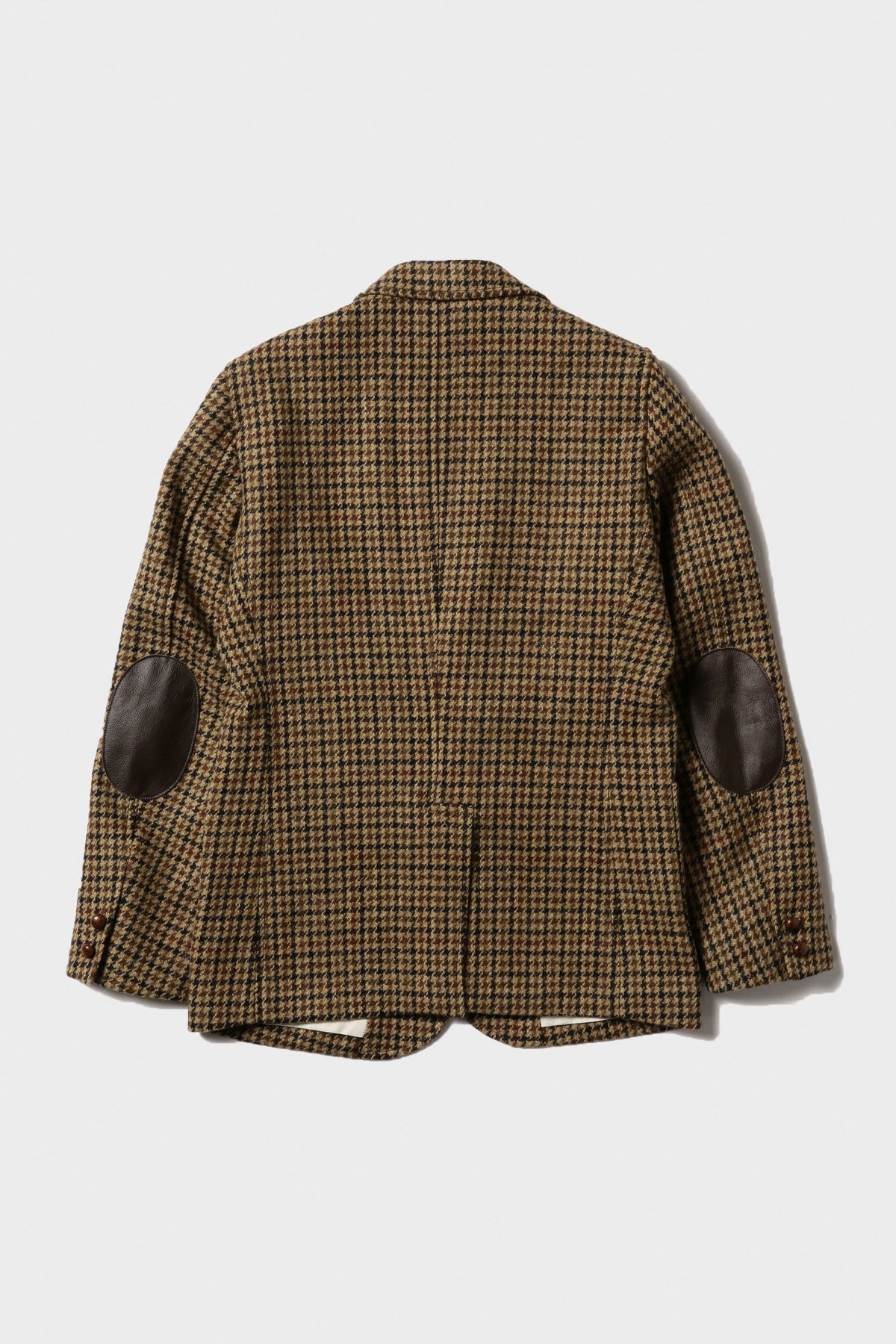 BEAMS PLUS 3B Jacket Elbow Patch Harris Tweed - Gun Club Check