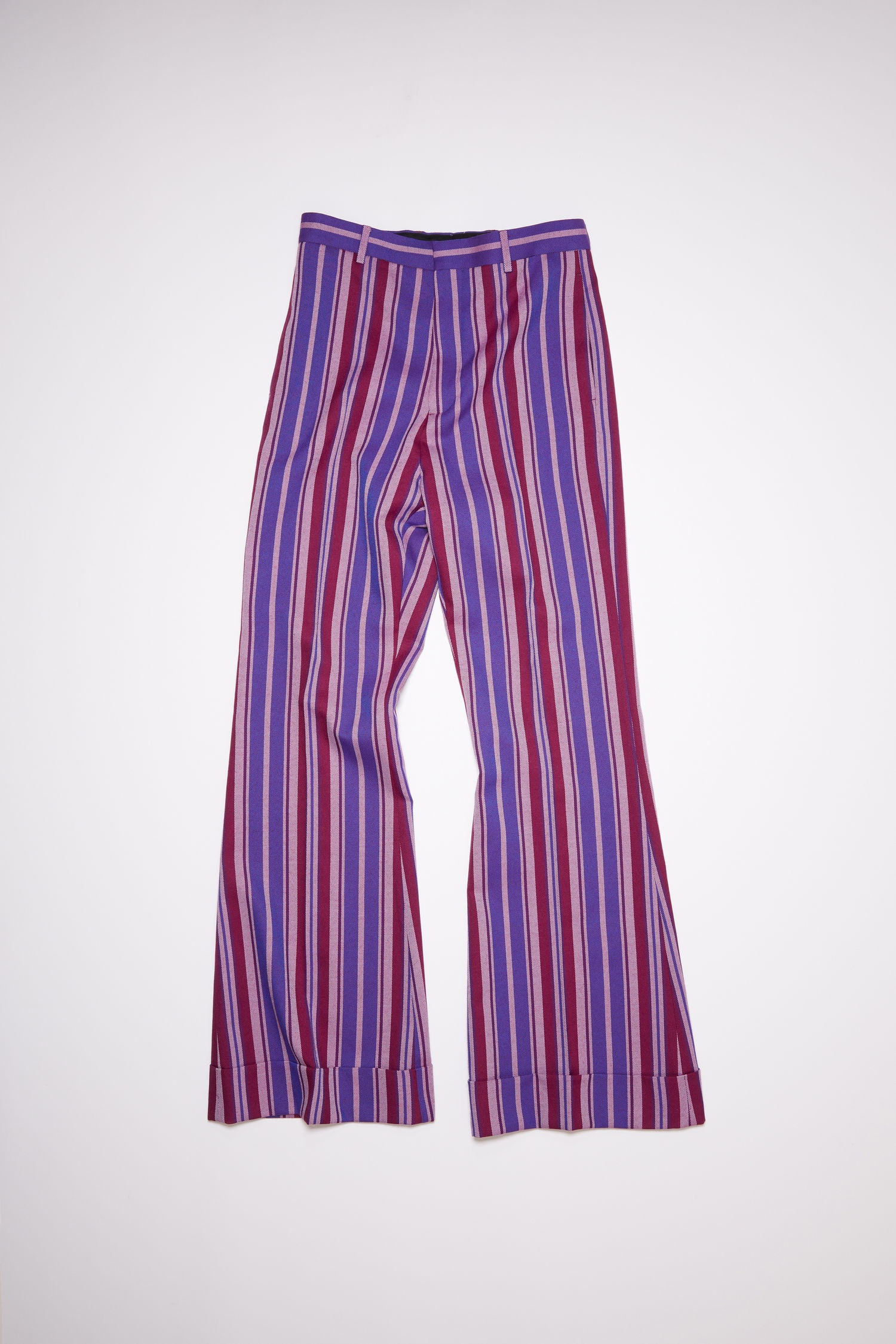 Flared trousers - Red/purple - 1