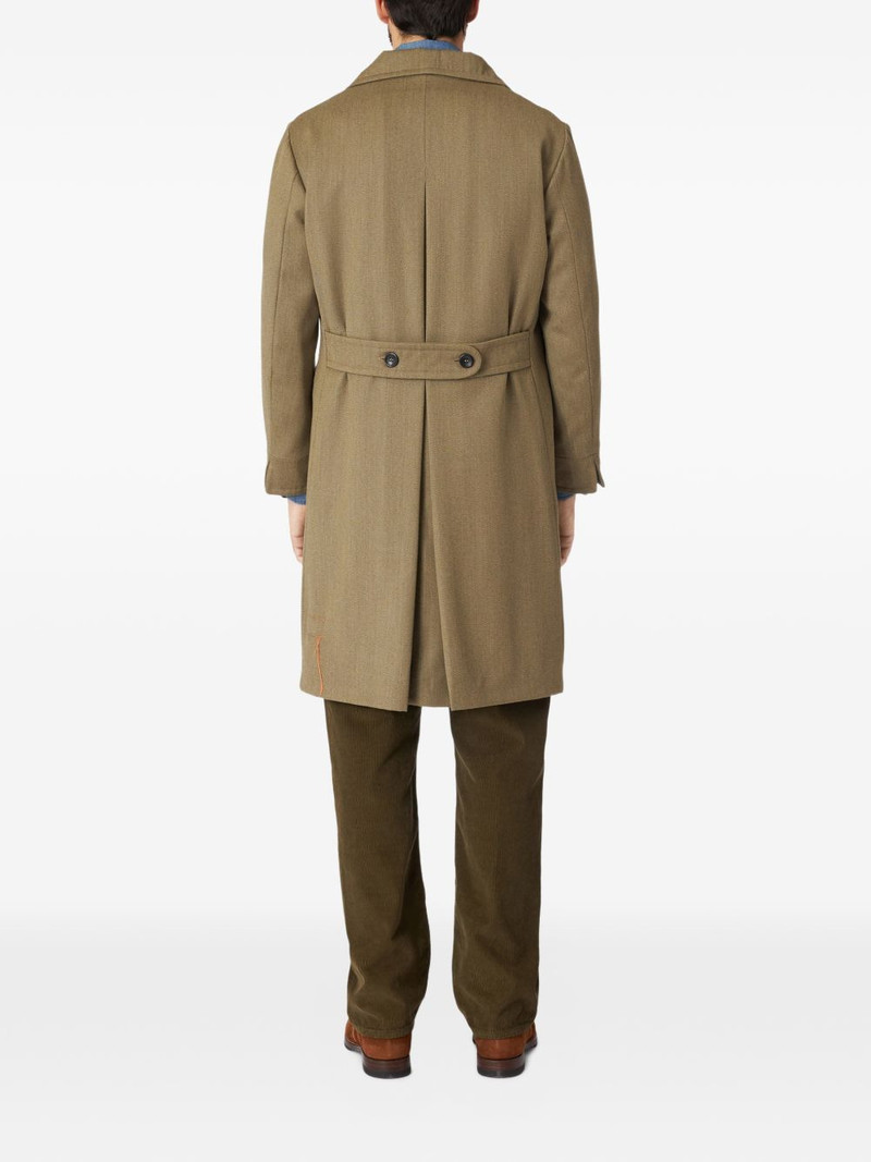 Serwilliam double-breasted flap-pocket coat 3