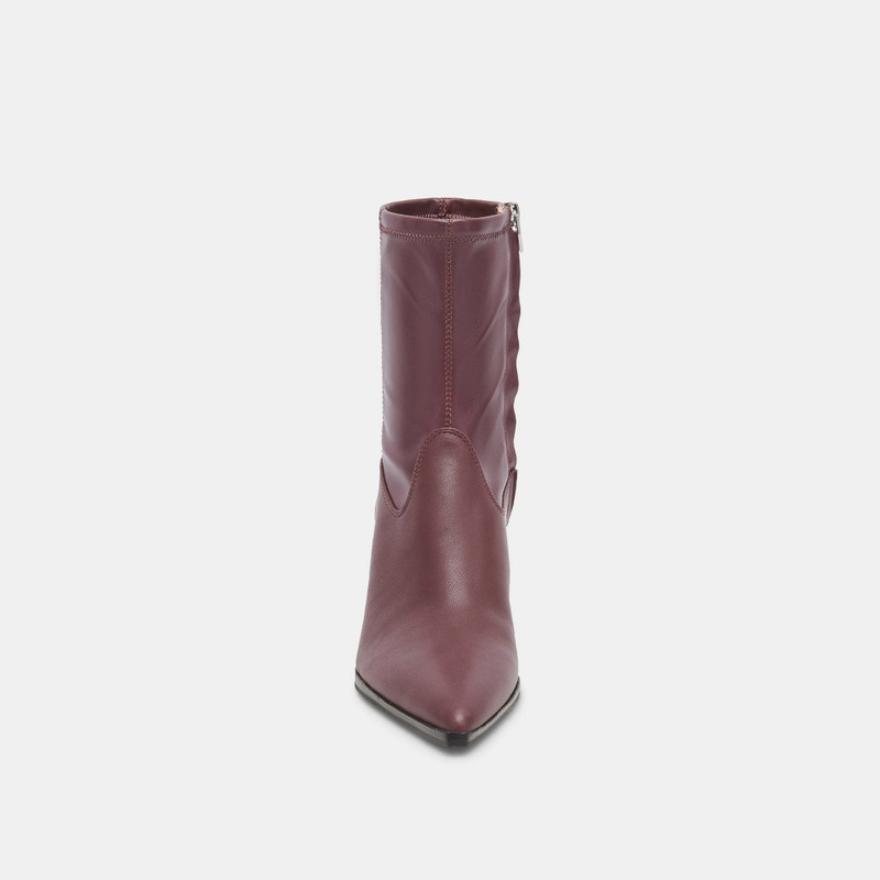 ARYA WIDE CALF BOOTS WINE LEATHER 7