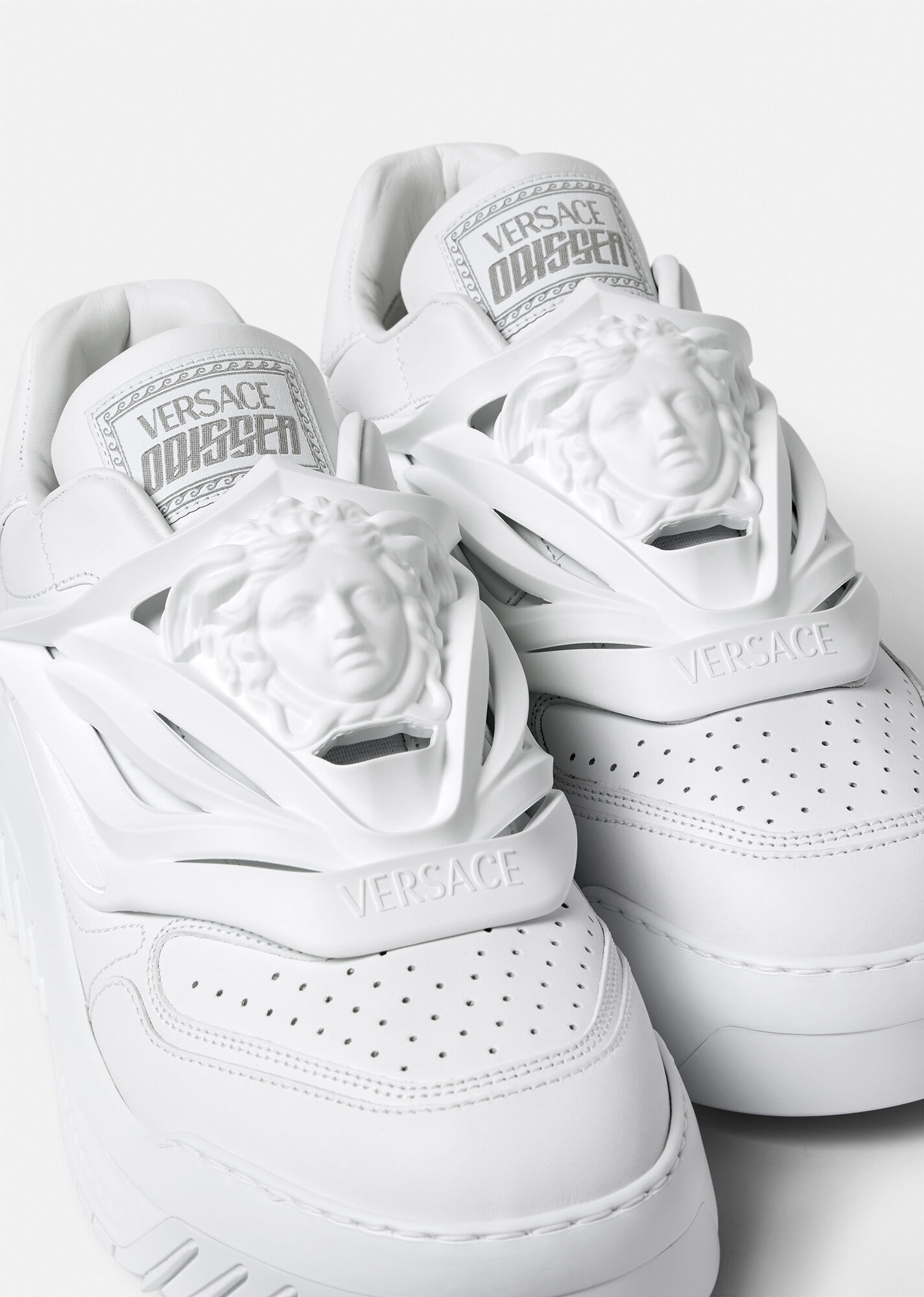 スニーカー Versace Odissea Sneakers In Silver VERSACE Odissea Men's Silver/White Sneakers New | eBay