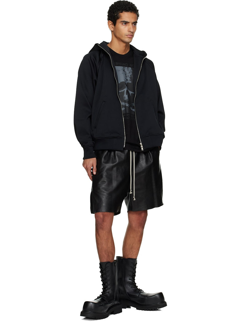 mastermind JAPAN Black Stitched Hooded Track Jacket outlook