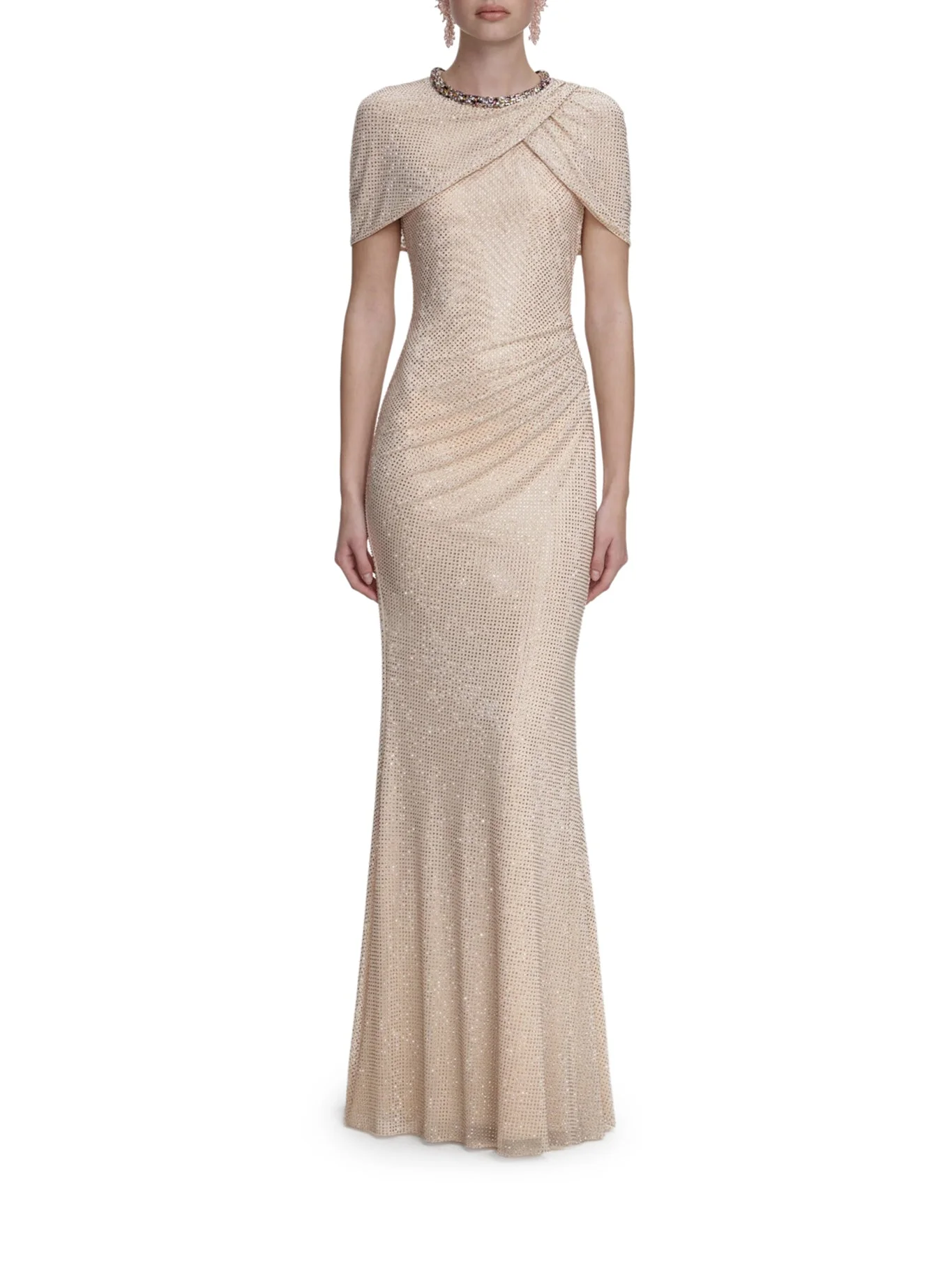 LONG DRESS WITH RHINESTONE - 1