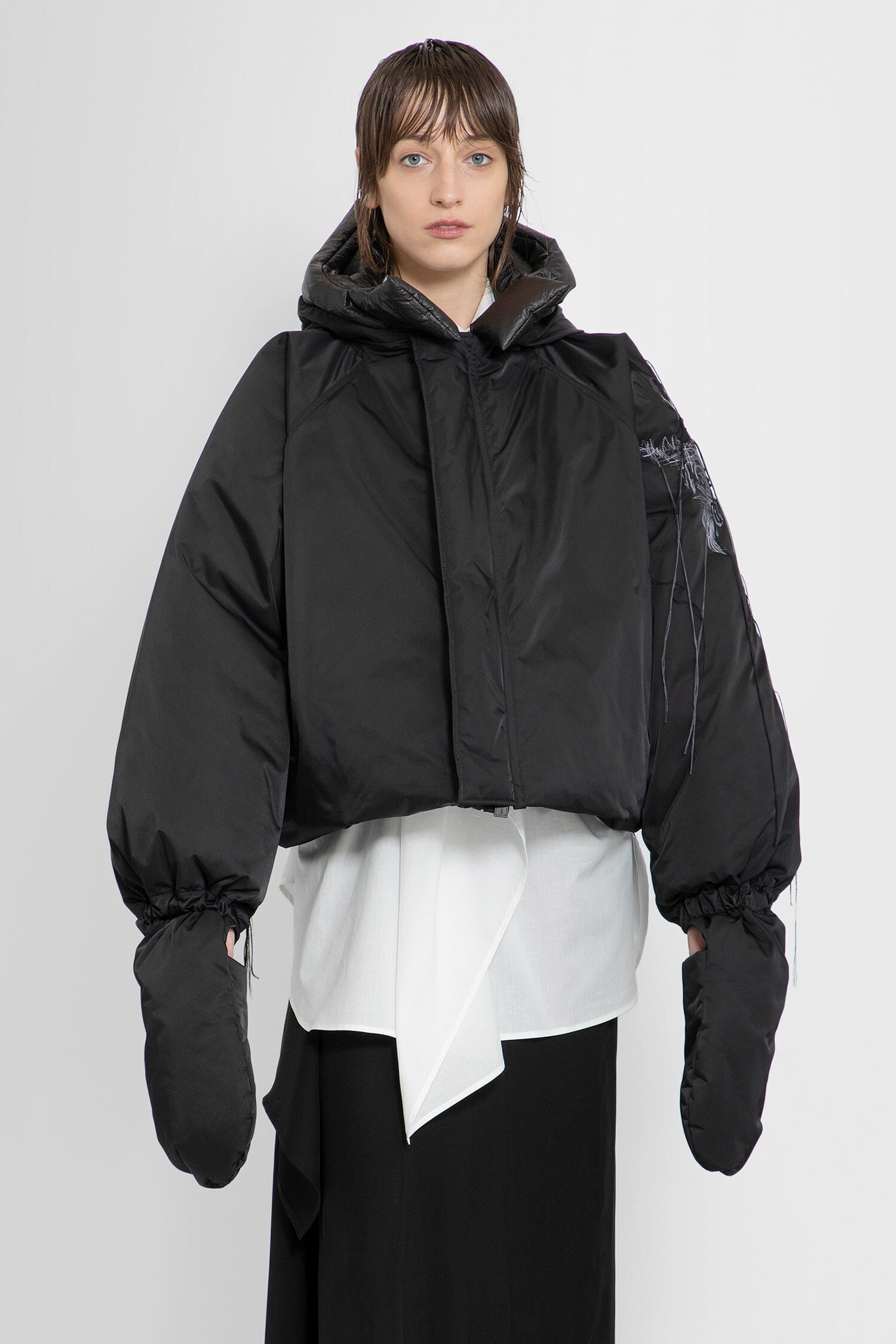 YOHJI YAMAMOTO WOMAN BLACK JACKETS - 2