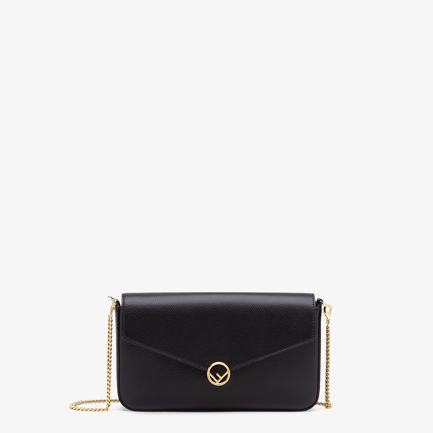 Black leather mini-bag - 1