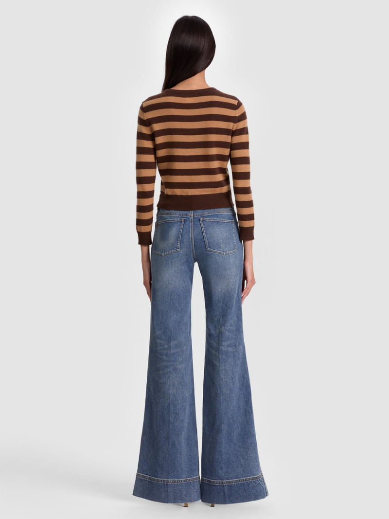 Alice + Olivia CAROLANN CASHMERE SHRUNKEN PULLOVER outlook