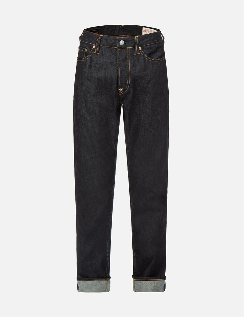 KAMON AND GRAFFITI LOGO PRINT CARROT-FIT DENIM JEANS #2017 1