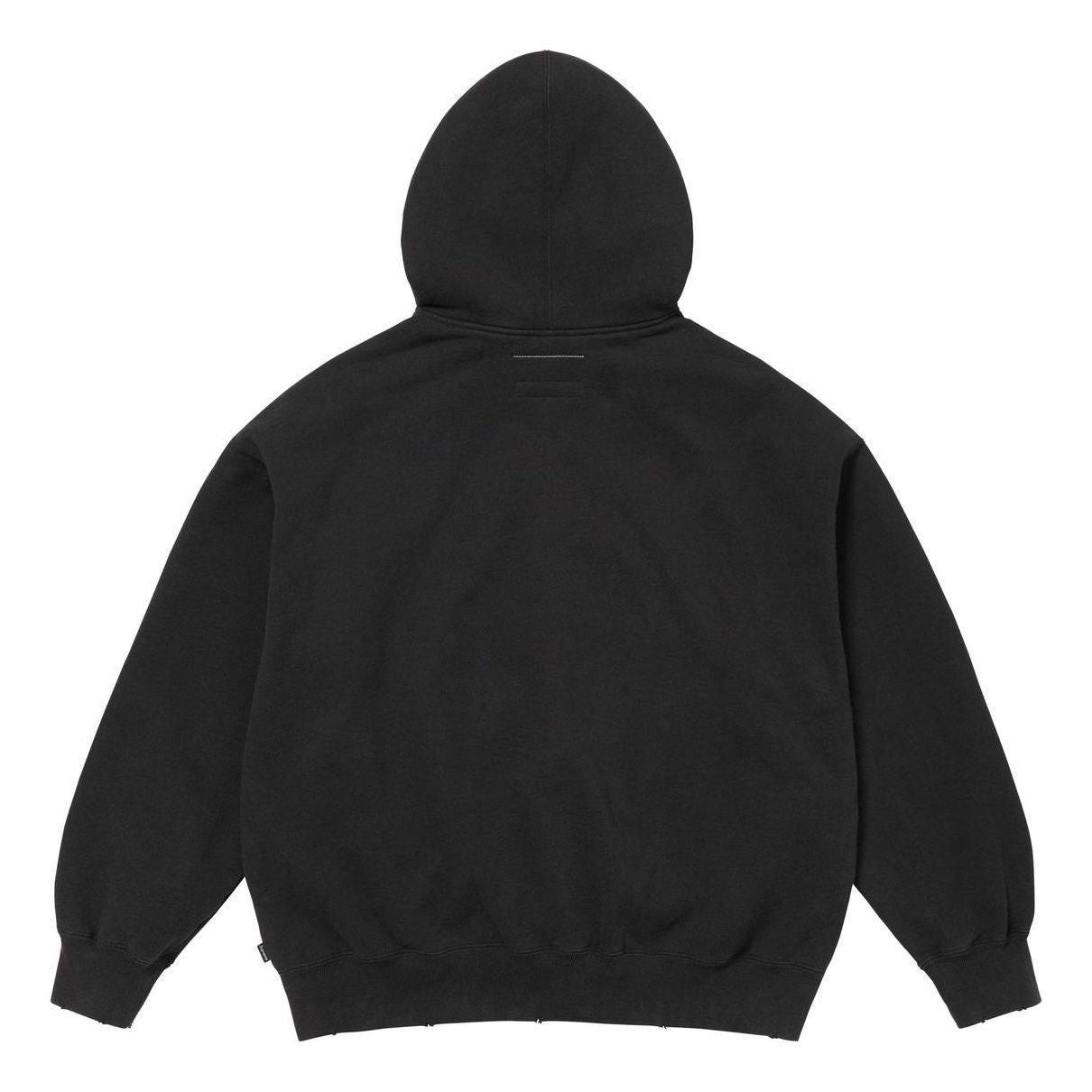 Supreme x MM6 Maison Margiela Zip Up Hooded Sweatshirt 'Black White' SUP-SS24-113 - 2