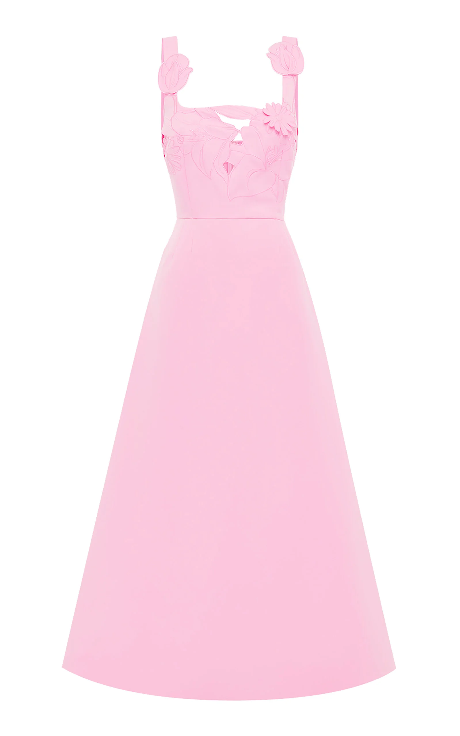 Rianne Appliquéd Crepe Maxi Dress pink - 1