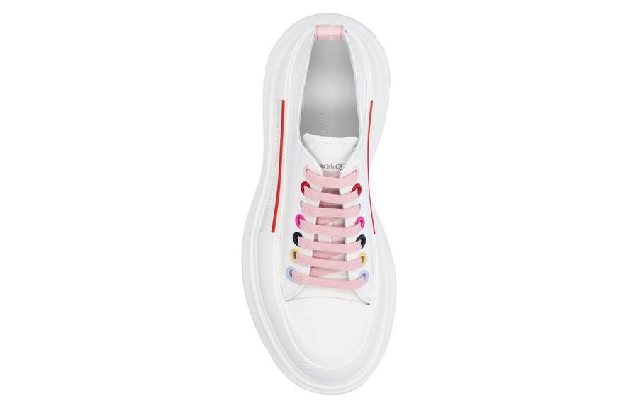 (WMNS) Alexander McQueen Tread Slick Low Lace Up 'White Multicolor' 611705W4MVV9650 - 5